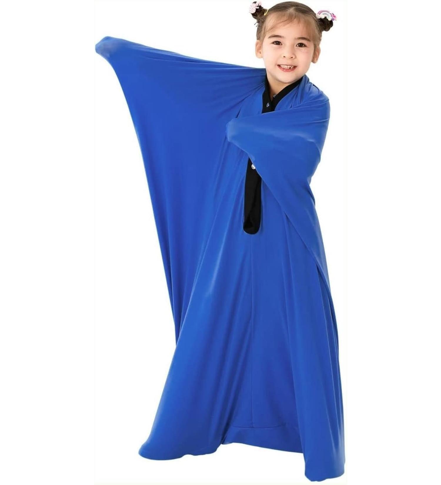 Buy Full Body Wrap Sock for ADHD & Autism Relief | Deep Pressure Therapy | Stress Reduction | Strong Lycra | Size S - Blue - Buy Online on GoSupps.com