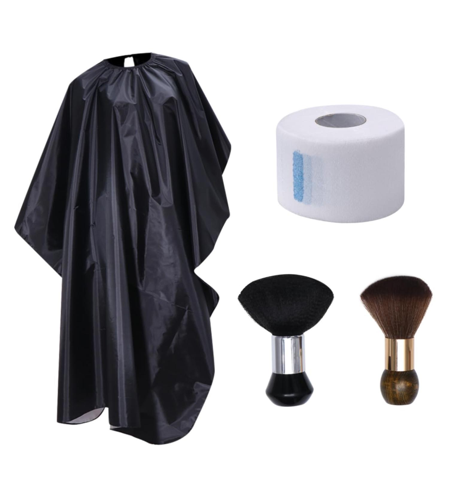 MUSISALY Set 4 Hairdressing Tools Set Hair Dye Gown Hairdressing Cape Hair Cutting Apron Salon Neck Duster Hair Color Apron Barber Neck Brush Haircutting Strips Haircut Neck Brush Plastic - Buy Online on GoSupps.com