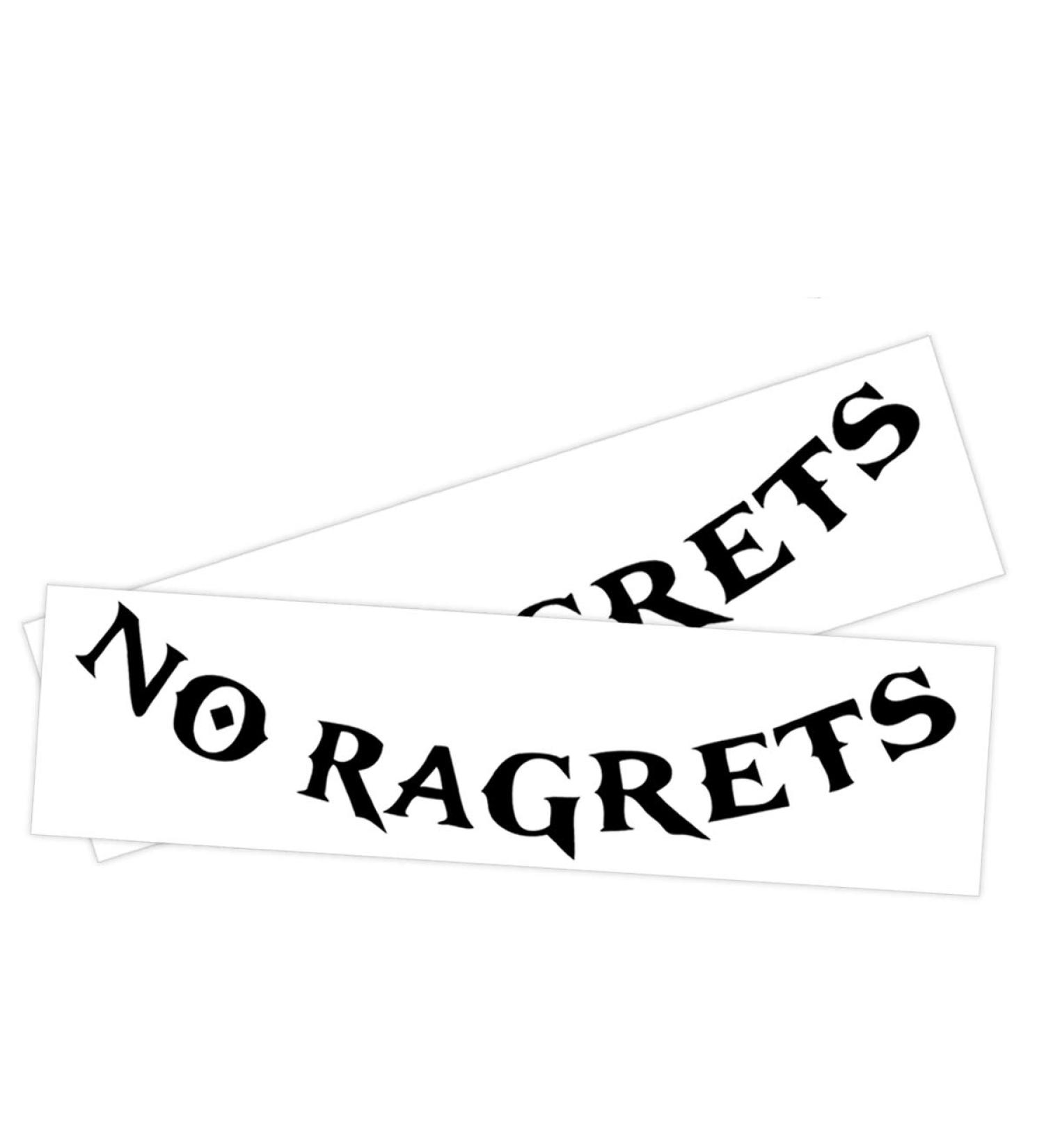 No Ragrets Temporary Tattoos - 2-Pack for Halloween Costume | Skin Safe - Buy Online on GoSupps.com
