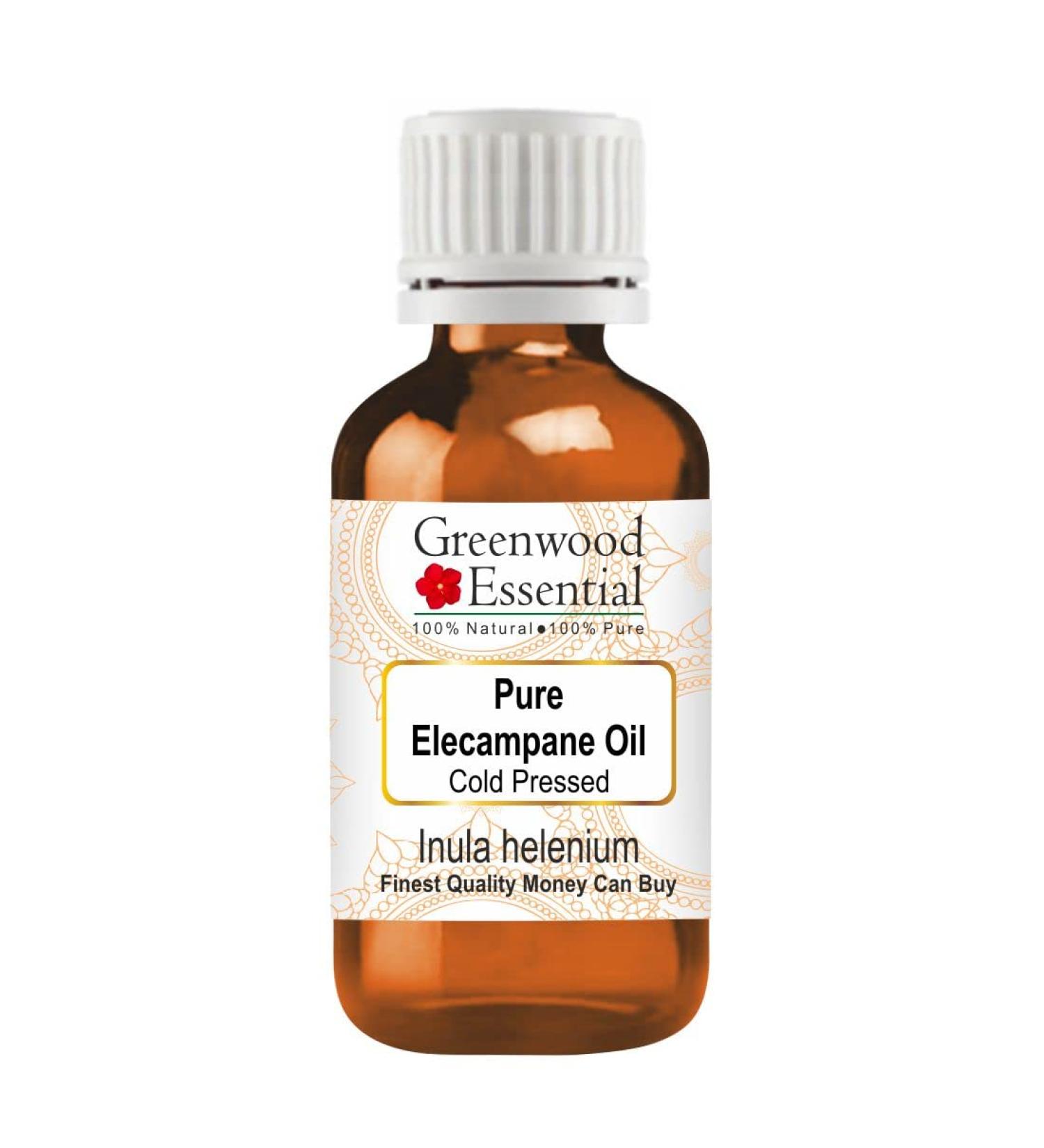 Greenwood Essential Pure Elecampane Oil (Inula helenium) Cold Pressed 5ml (0.16 oz) - Buy Online on GoSupps.com