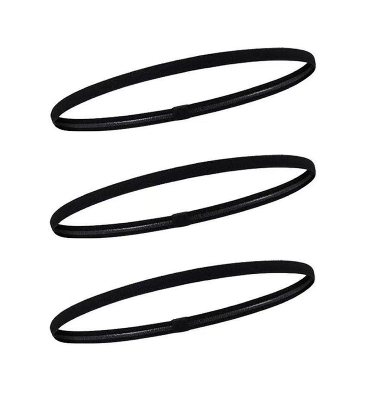 3-Piece Slipproof Hair Bands for Men & Kids - Perfect for Sports & Football - Elastic Thin & Comfortable Headbands - Buy Online on GoSupps.com