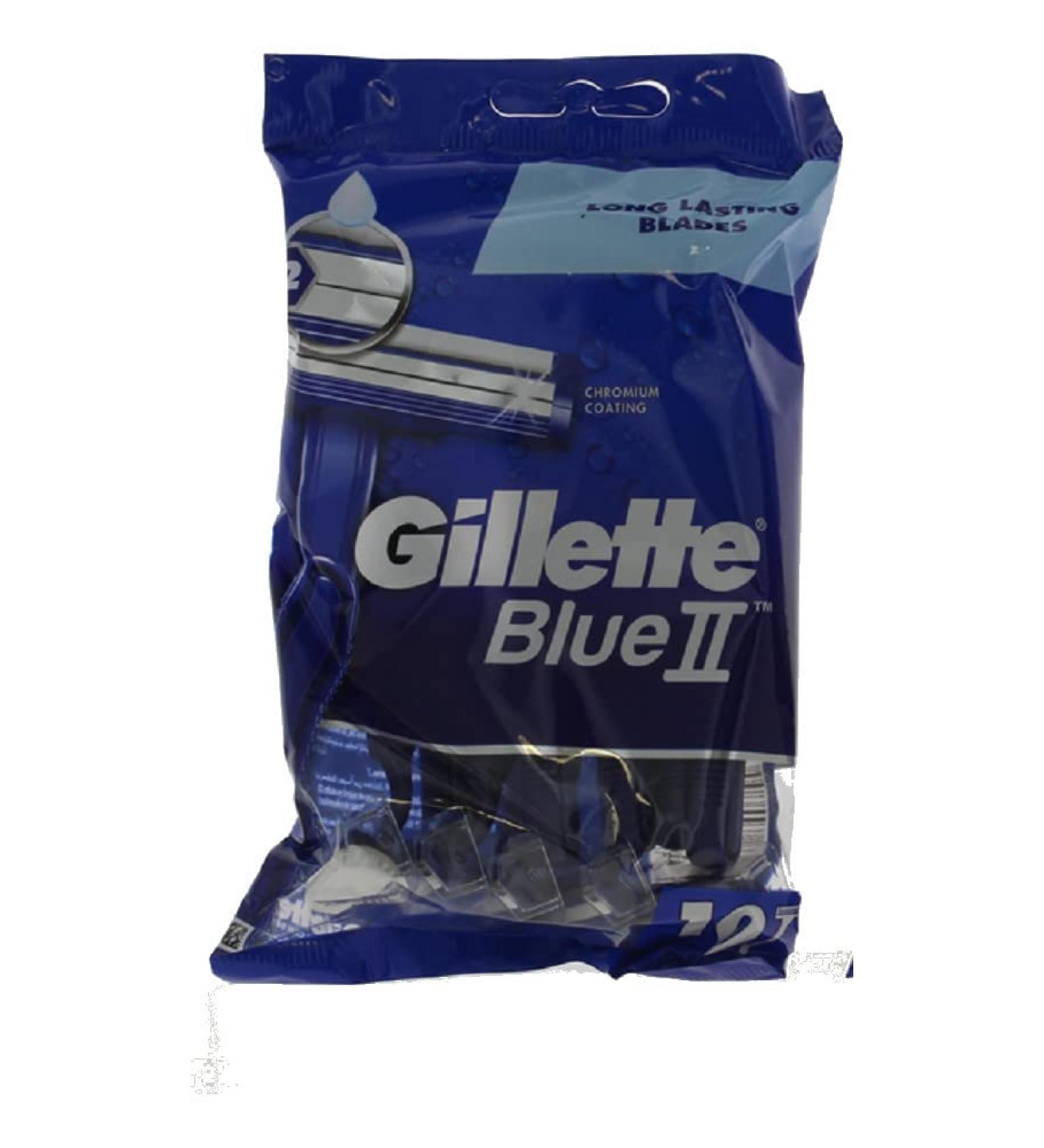 Gillette Blue II Chromium Coating Disposable Razors (10 pk)