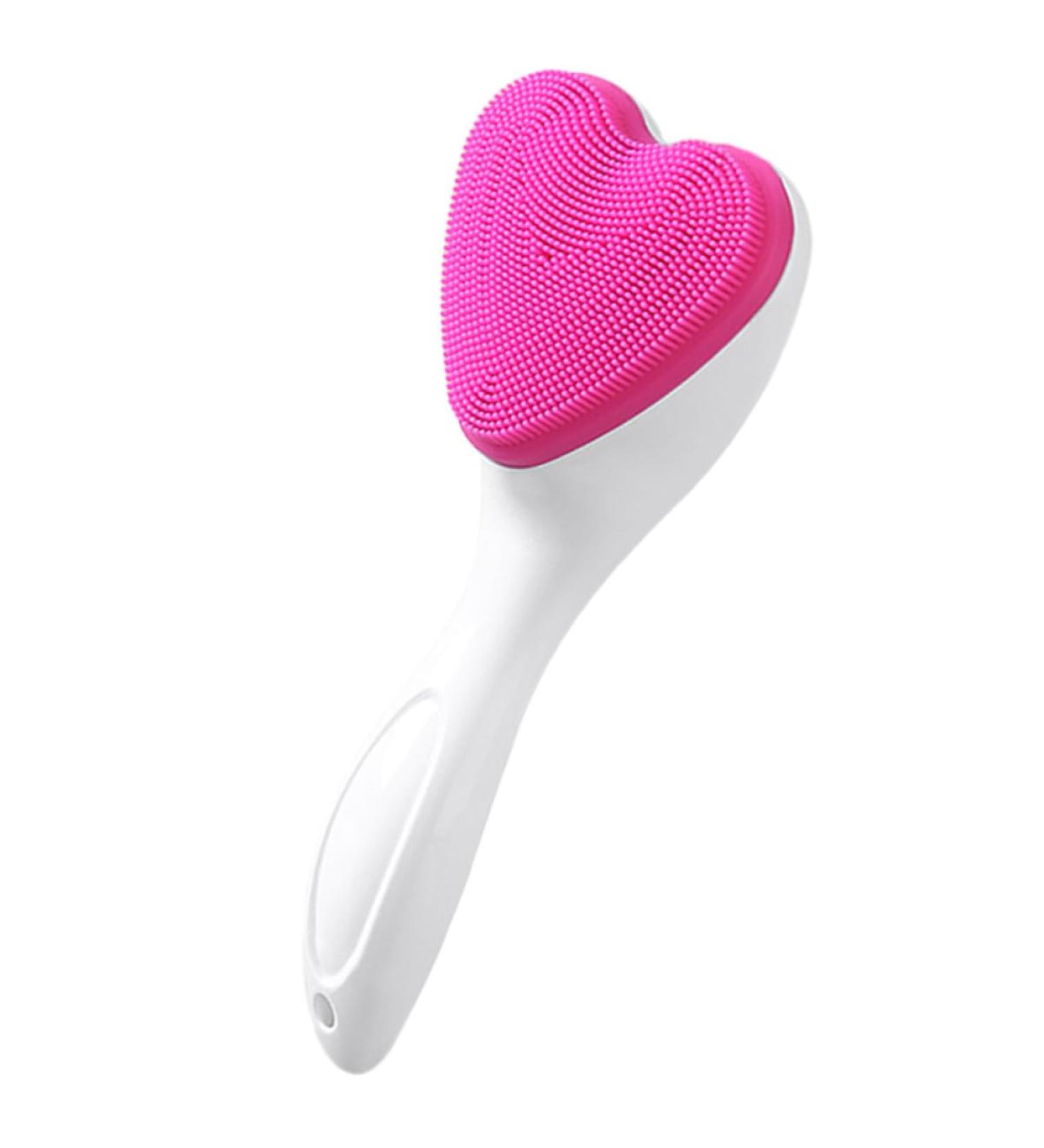 FOMIYES Love Cleansing Brush Heart Facial Cleaning Brush Massaging Wash Brush Face Wash Scrubber Brush Face Scrub Manual Face Washing Brush Silica Gel Face Brush Heart-shaped Miss - Buy Online on GoSupps.com