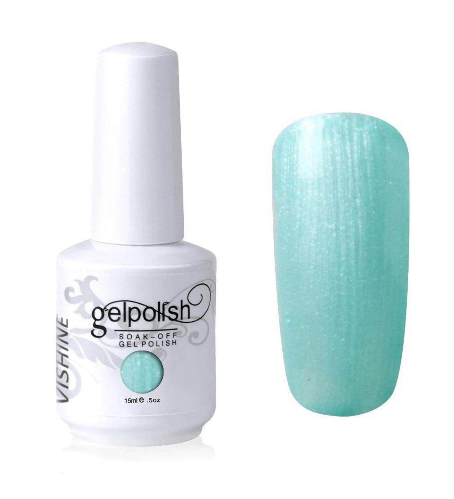 Vishine Nail Salon UV Manicure Polish Soak Off Gel Polish Nail Art Aquamarine(745) #745 - Buy Online on GoSupps.com