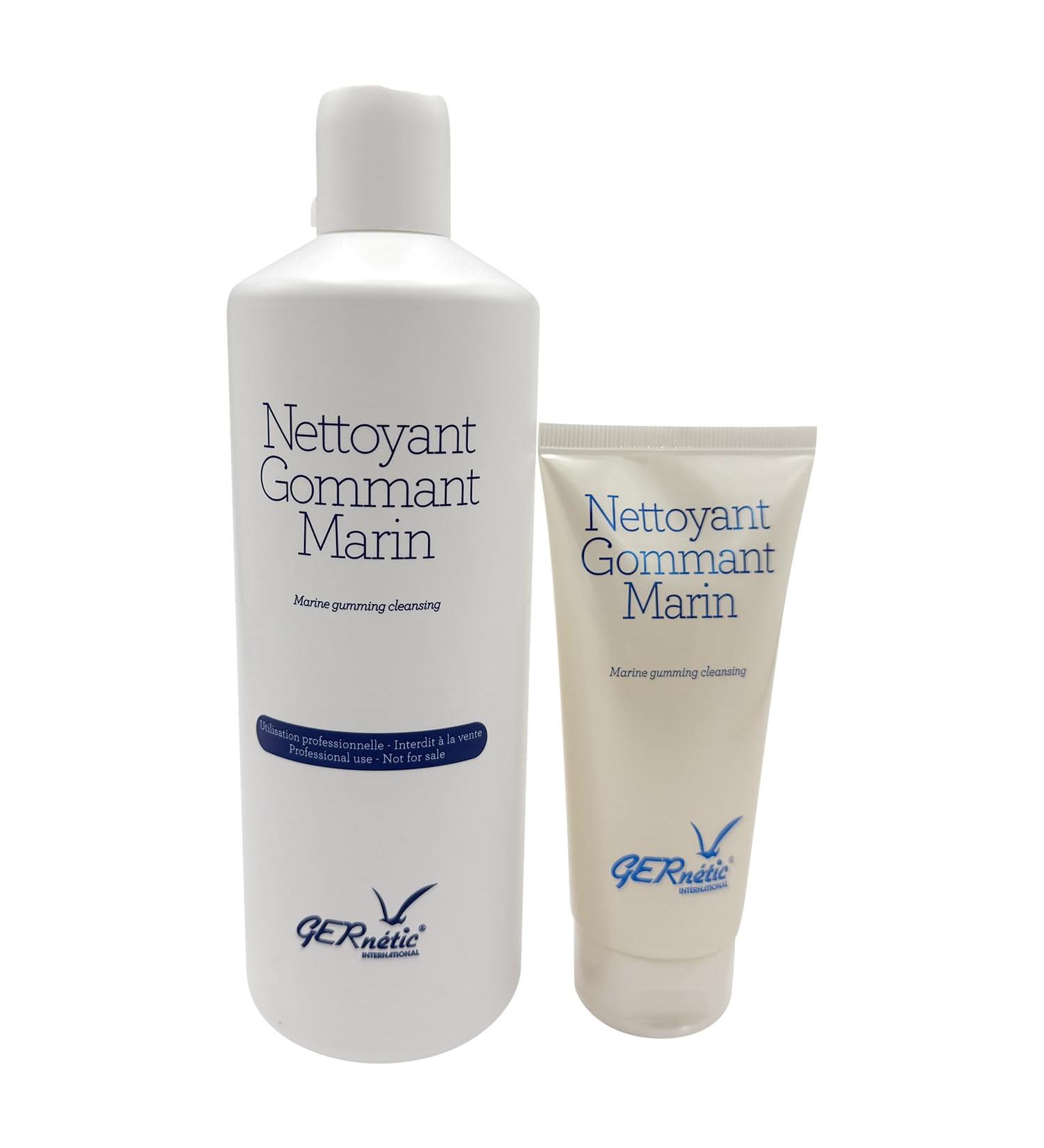 Gernetic Nettoyant Gommant Marin Exfoliating & Cleansing Gel 16.9 Ounce and 3.0 Ounce DUO