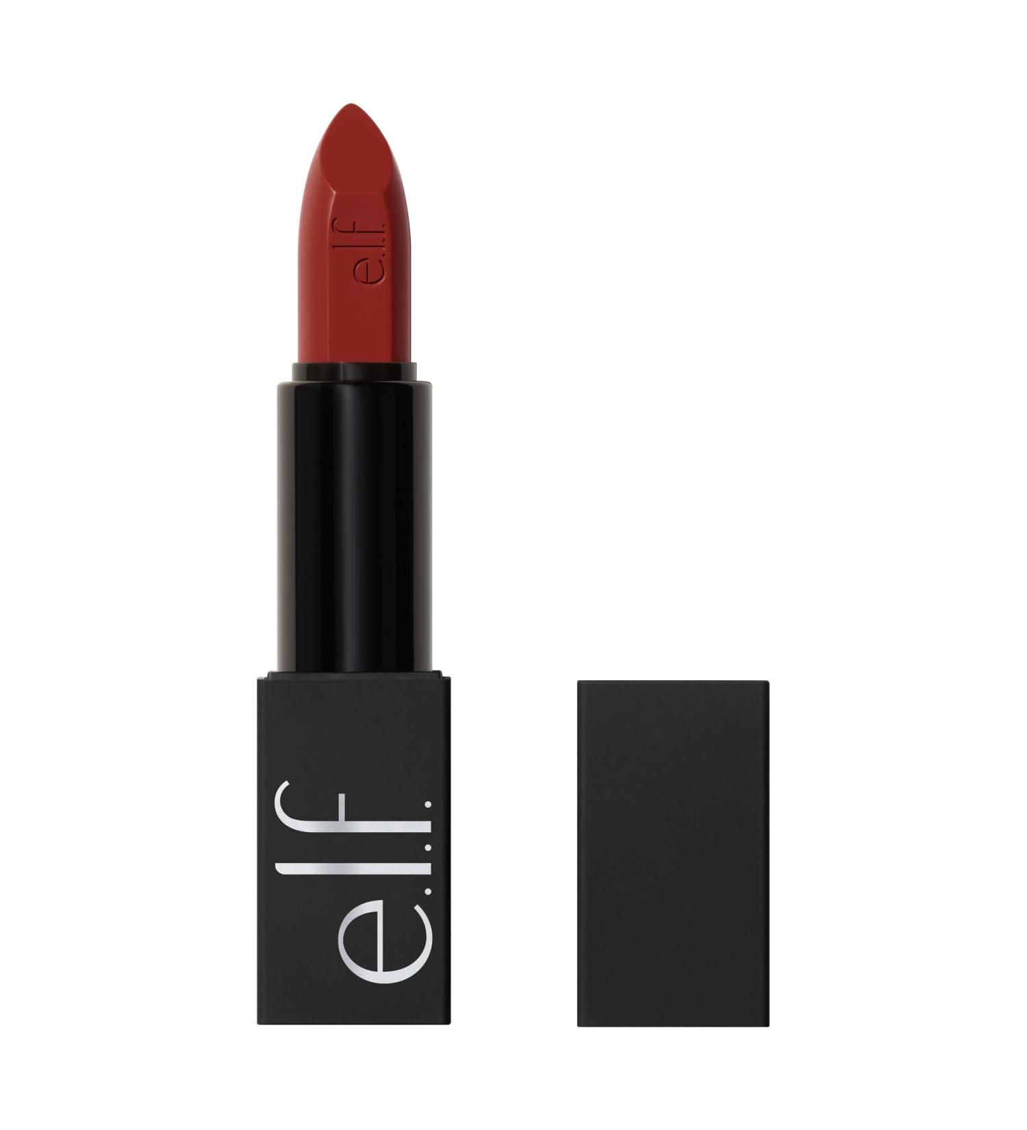 e.l.f. O Face Satin Lipstick - Richly Pigmented Vegan Creamy Lipstick with Jojoba - Long-Lasting & Nourishing Formula - Cruelty-Free - Do Not Disturb - Buy Online on GoSupps.com
