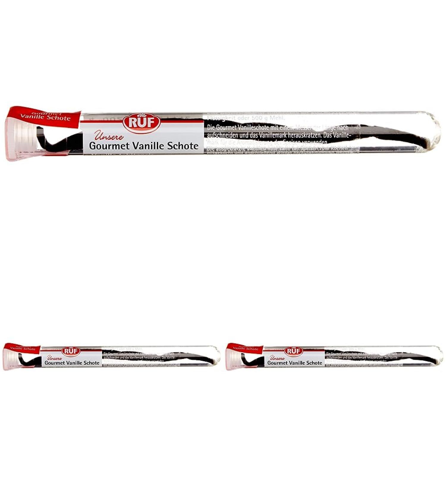 Gourmet Vanilla Pod - Real Tahitian Vanilla for Cooking & Baking | Gluten-Free Vegan | 1 Pod (2.5g) - Pack of 3 - Buy Online on GoSupps.com