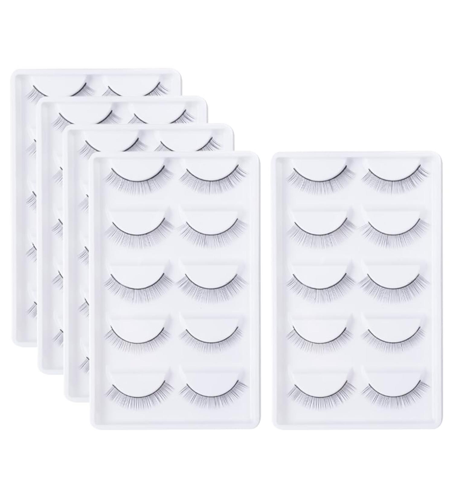 50 Pairs Eyelash Extension Practice Lashes - Self Adhesive False Strips for Beginners | Quality Makeup Supplies - Buy Online on GoSupps.com