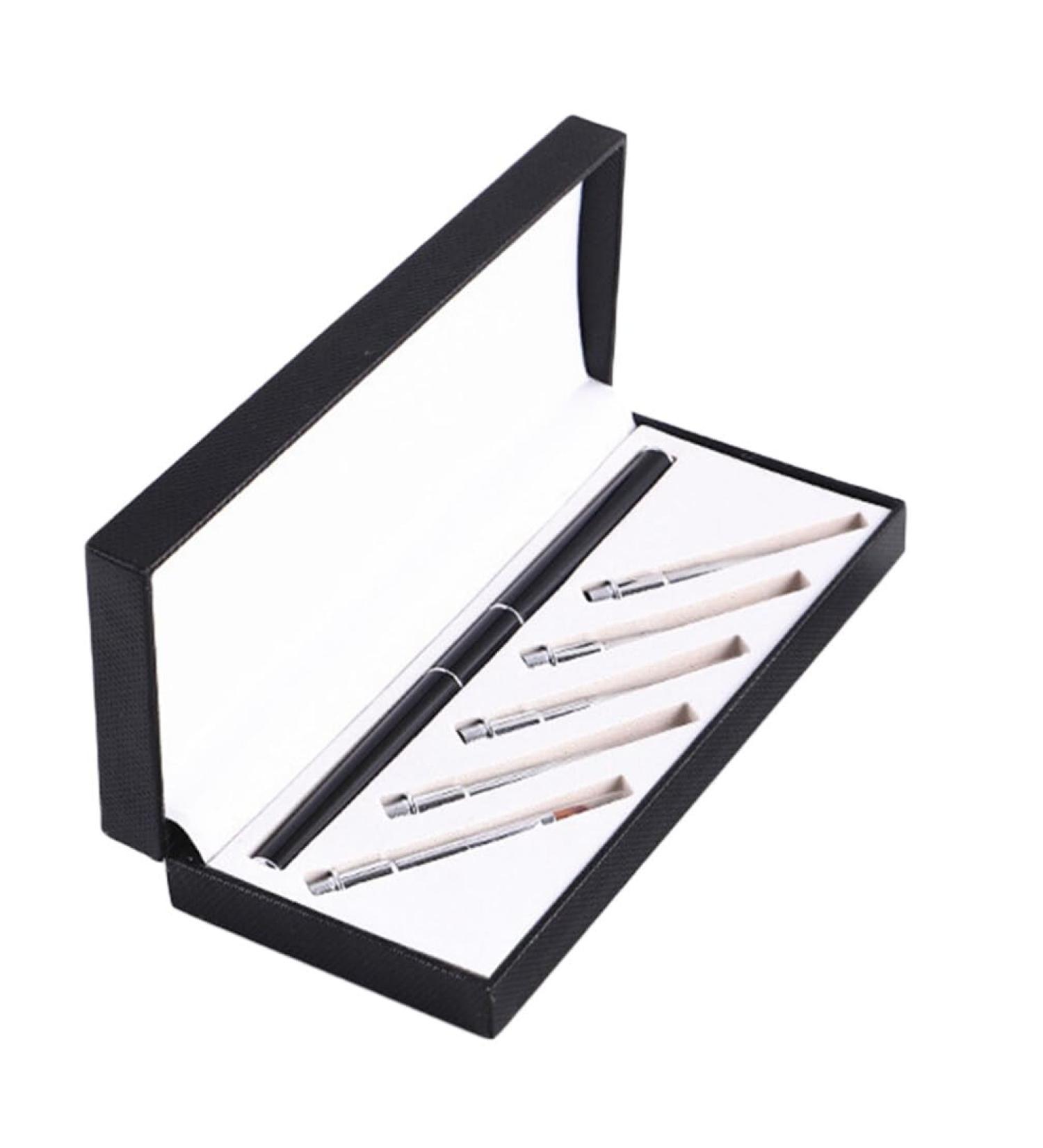 minkissy 1 Set Nails Art Pen Nail Acrylic Nail Art Brush Nail Drawing Brush Nail Liner Brush Diamond Dotting Pen Nail Design Brush Pen Manicure Brush Pen Care Nail Polish 17cm Black