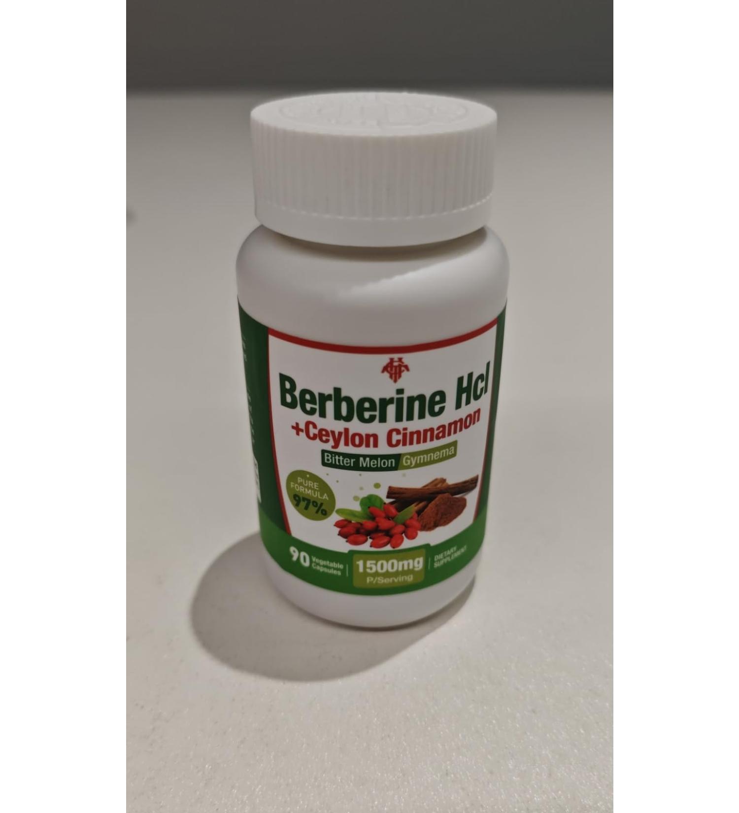 CHANUBITO Berberine Supplement 1500mg - Purity Berberine Plus Pure Ceylon Cinnamon - Buy Online on GoSupps.com