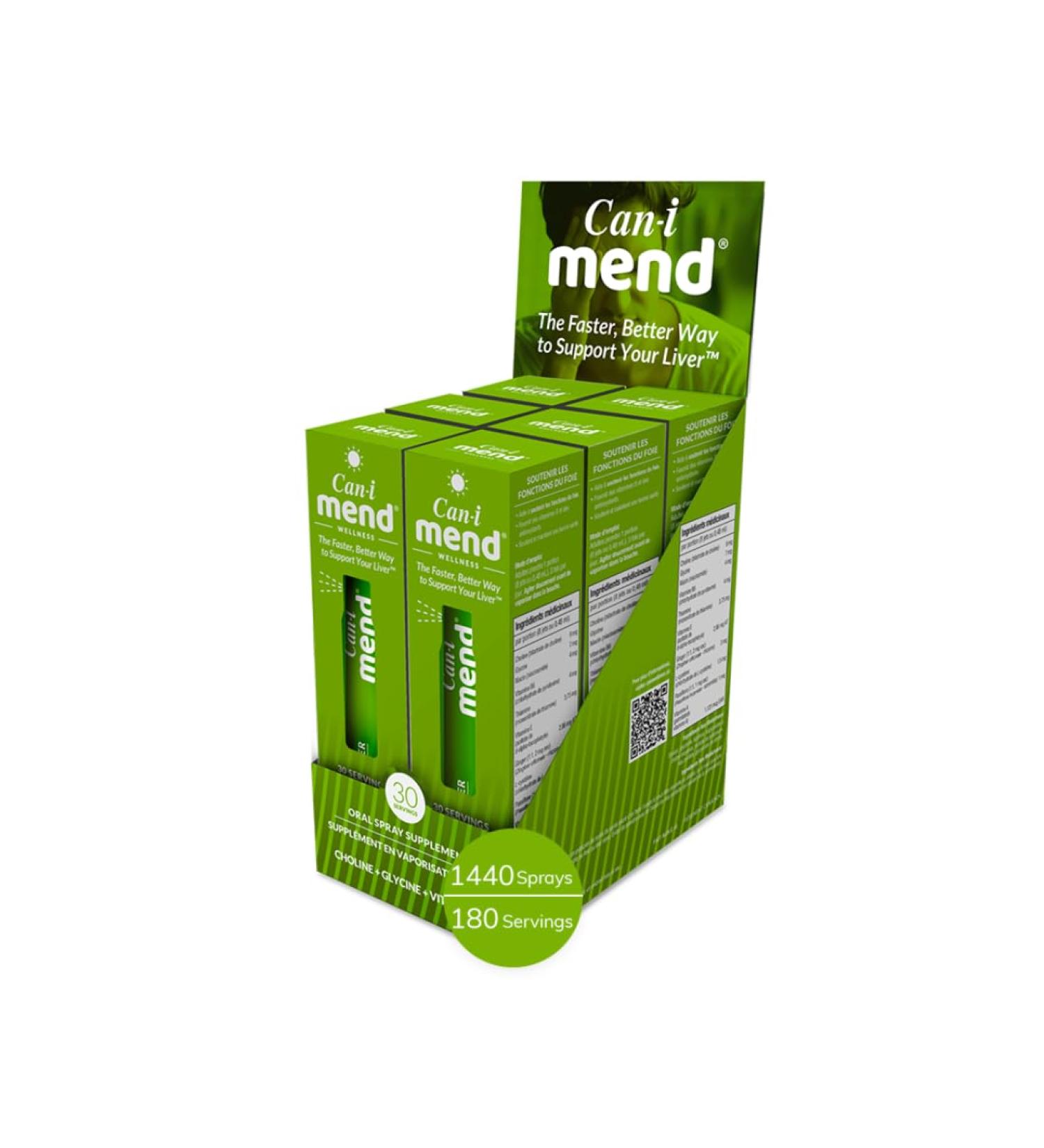 Cani Brands Feel Amazing Can-i Mend | Morning Recovery Fast Acting Vitamin Spray | 30 Servings | Post Party Relief | Multi Vitamins A E B6 | Immune Support | After Drink Remedy - 6 Pack Mend 180 Serving (Pack of 6) - Buy Online on GoSupps.com