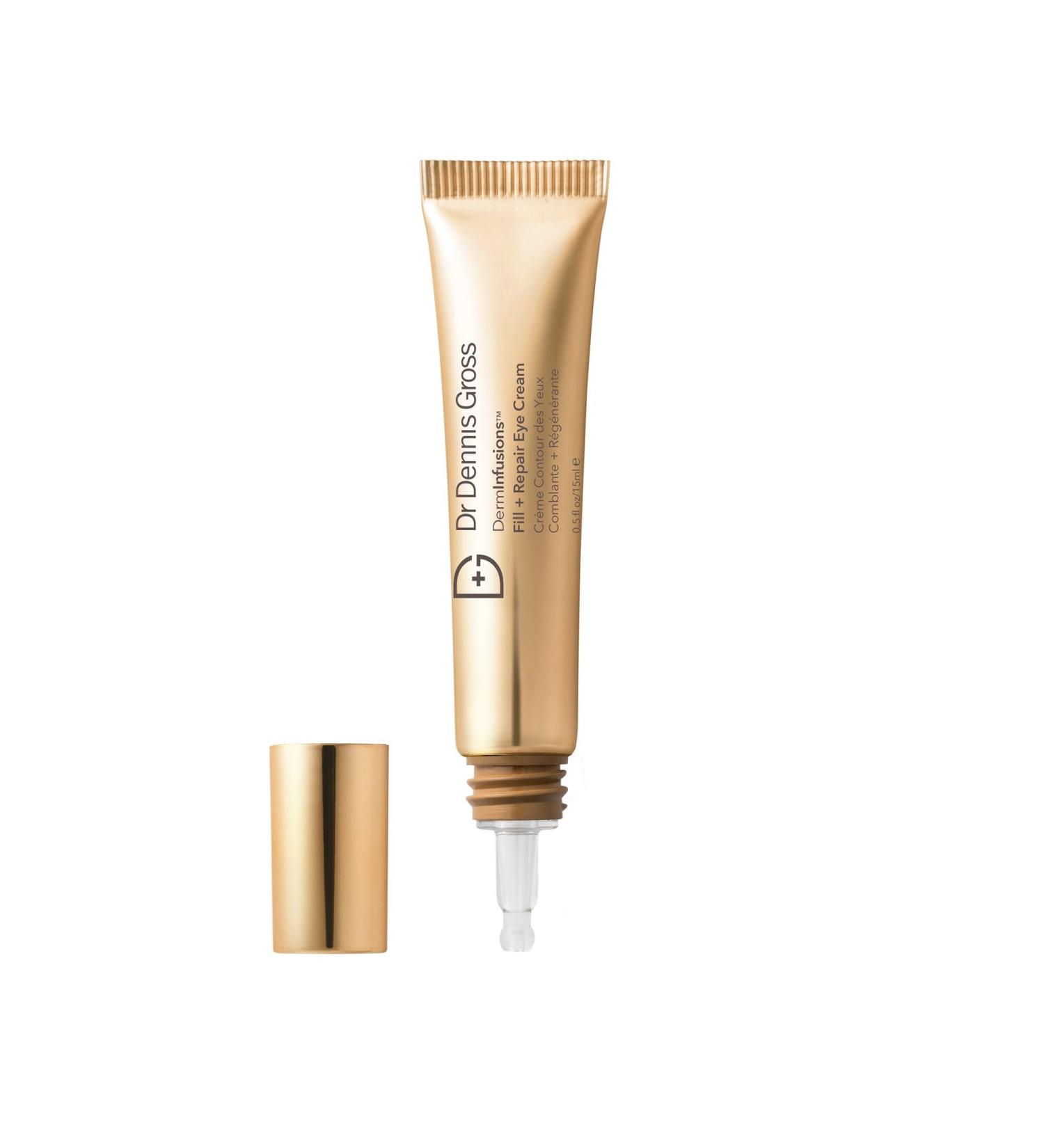 Dr Dennis Gross DermInfusions Fill + Repair Eye Cream: Hydrating & Brightening Treatment for Dark Circles Fine Lines & Wrinkles Firms & Smooths 360 Eye Area 0.5 Oz - Buy Online on GoSupps.com