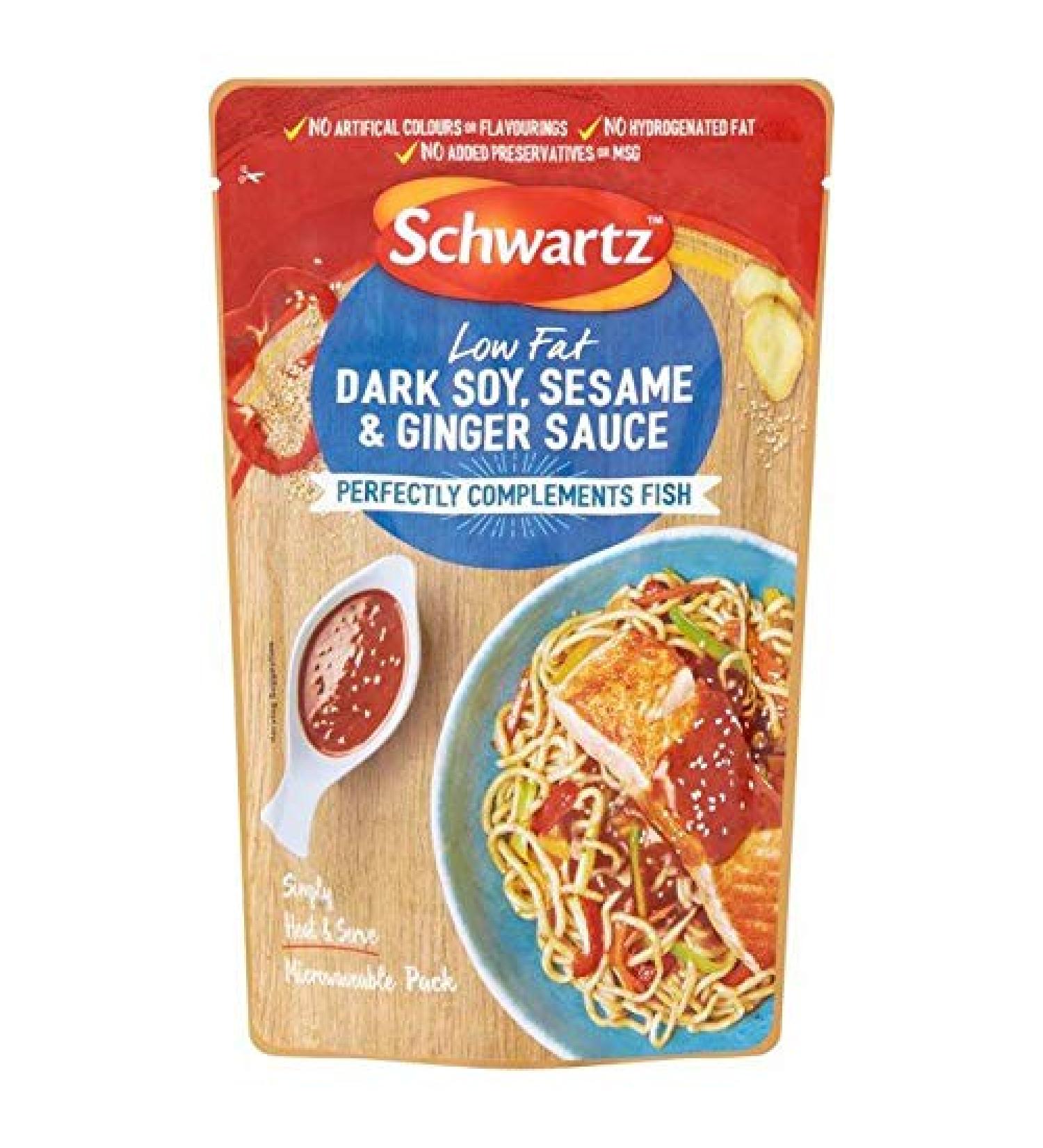 Schwartz Schwartz Dark Soy Sesame and Ginger Fish Sauce 300g