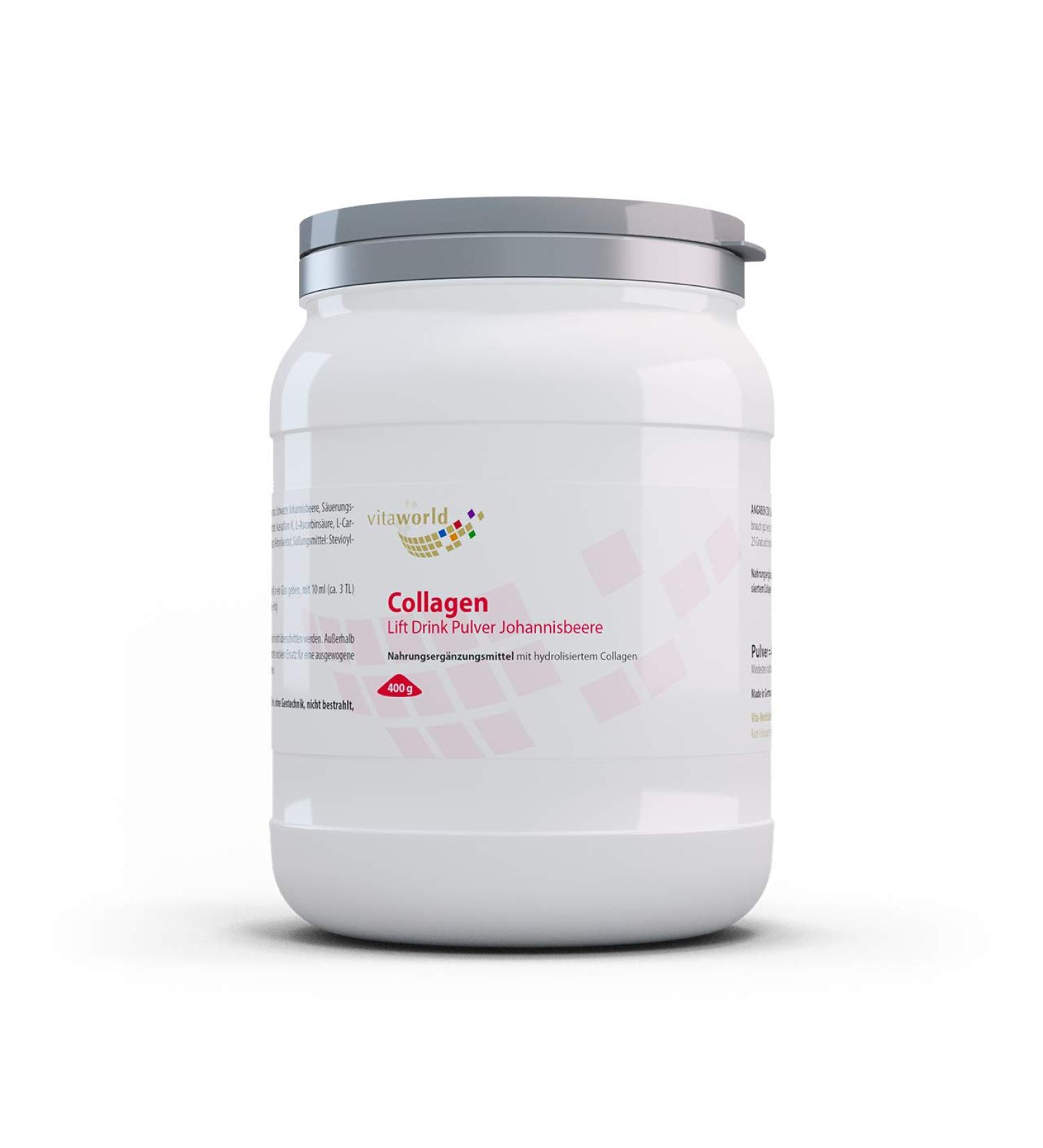 Vita World Pack de 3 Collag ne Lift Drink en poudre 3 x 400g Made in Germany