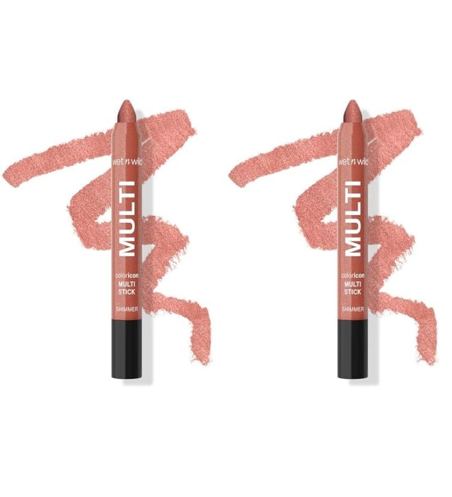 Buy Wet n Wild Color Icon Cream Eyeshadow Multi-Stick Peach Born To Flirt - Pack of 2 | International Shipping Available - Buy Online on GoSupps.com