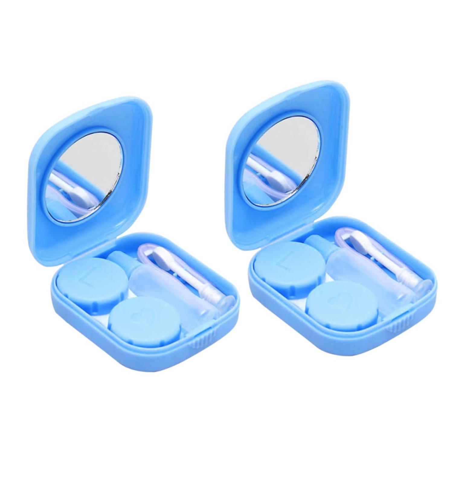 Partykindom 2-Part Contact Lens Case Set - Durable Lens Holder & Storage Box for Safe Lentil Care - Buy Online on GoSupps.com