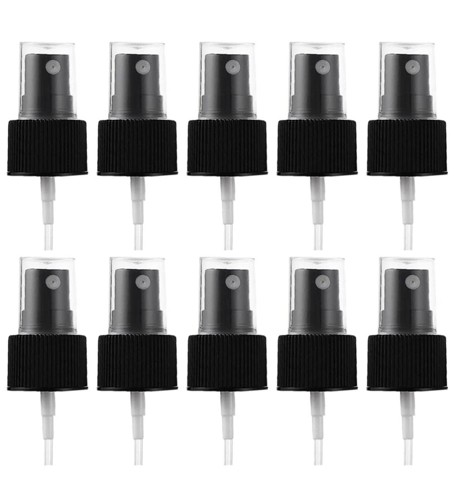 Ipetboom 20pcs Black Spray Top for Essential Oil Bottles Fine Mist Sprayer Cap Recycle and Reuse Replacement Pump Top Replacement Spray Bottle Nozzle Perfume Essential Oil Bottle - Buy Online on GoSupps.com