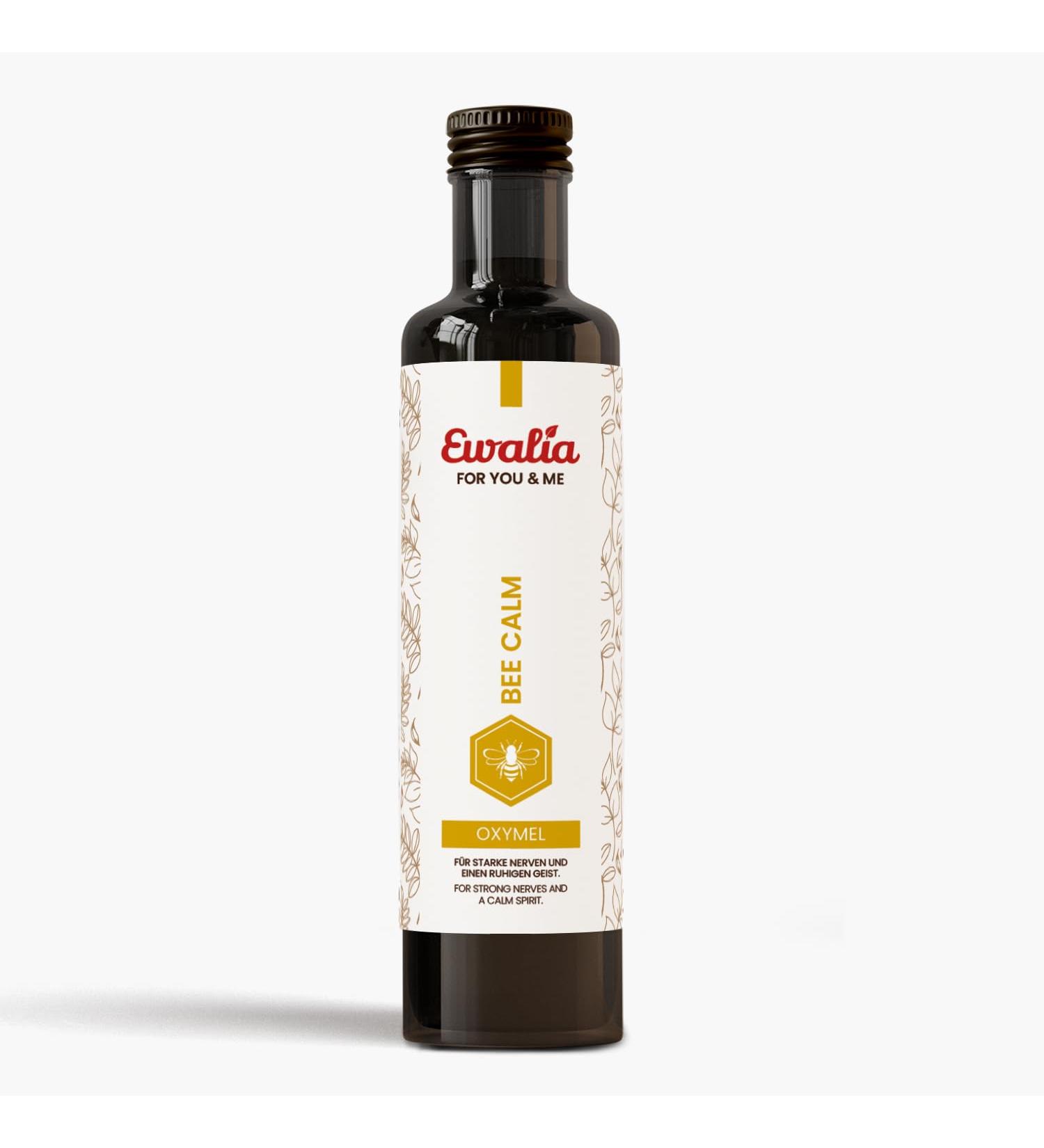 Ewalia for You & Me Oxymel - Bee Calm! Natural calm and serenity in any situation with soothing medicinal herbs! 100% natural, without unnecessary additives, made in Austria - 500 ml