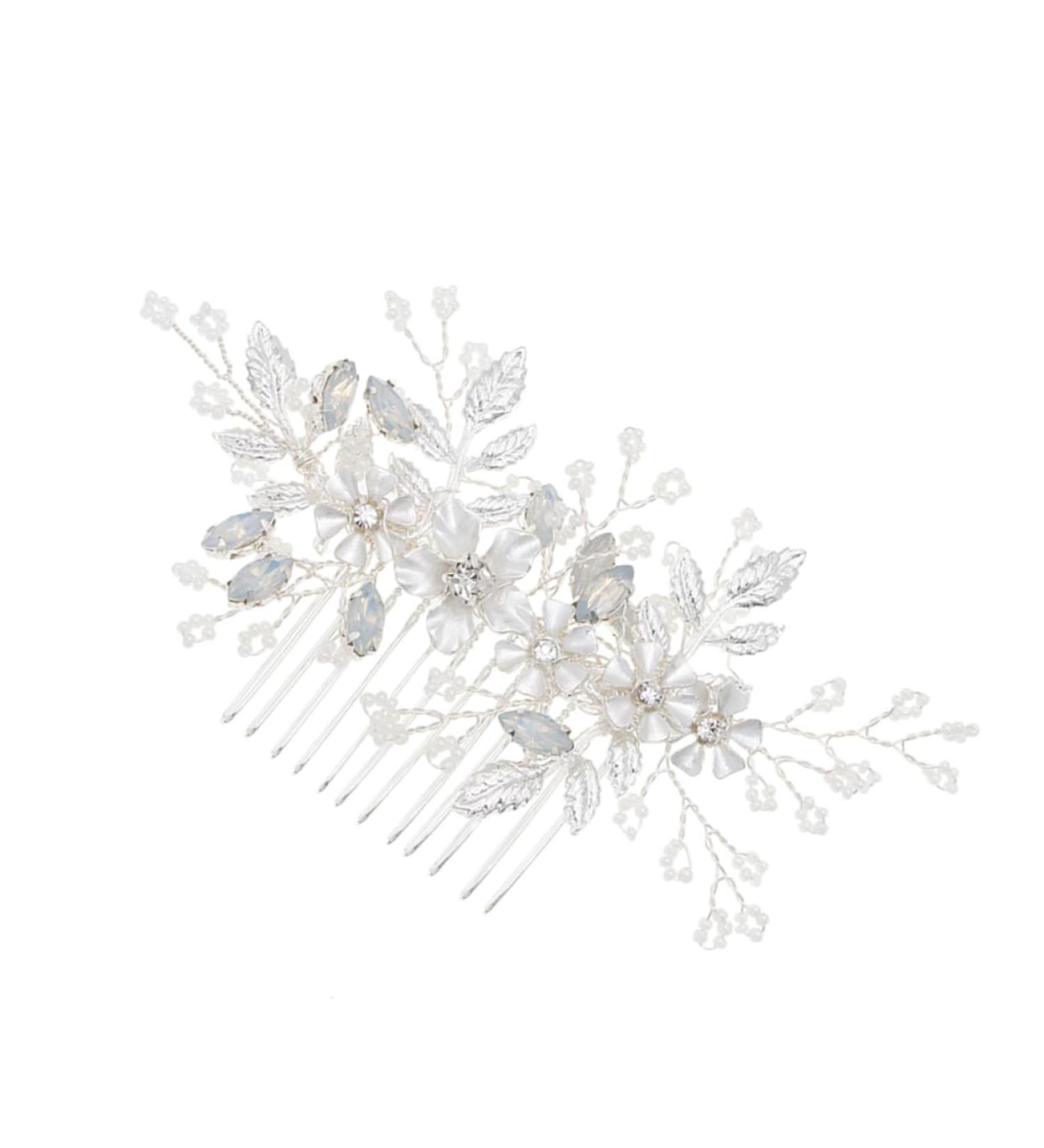 Comb Tiara Millet Beads Bride Wedding - Buy Online on GoSupps.com