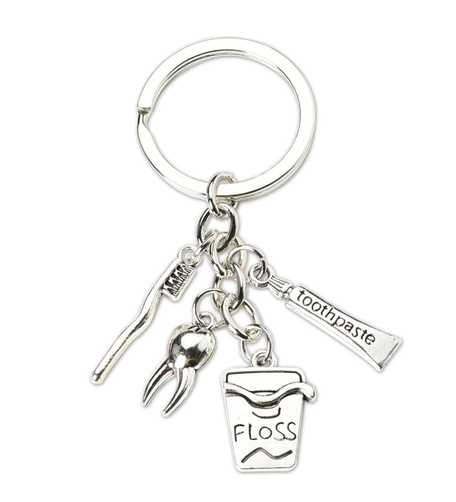 Dental Hygienist Gifts | Unique Dental Assistant & Dentist Gift Ideas for Women Men Students & Coworkers - Keychains Floss Pendants & More - Buy Online on GoSupps.com