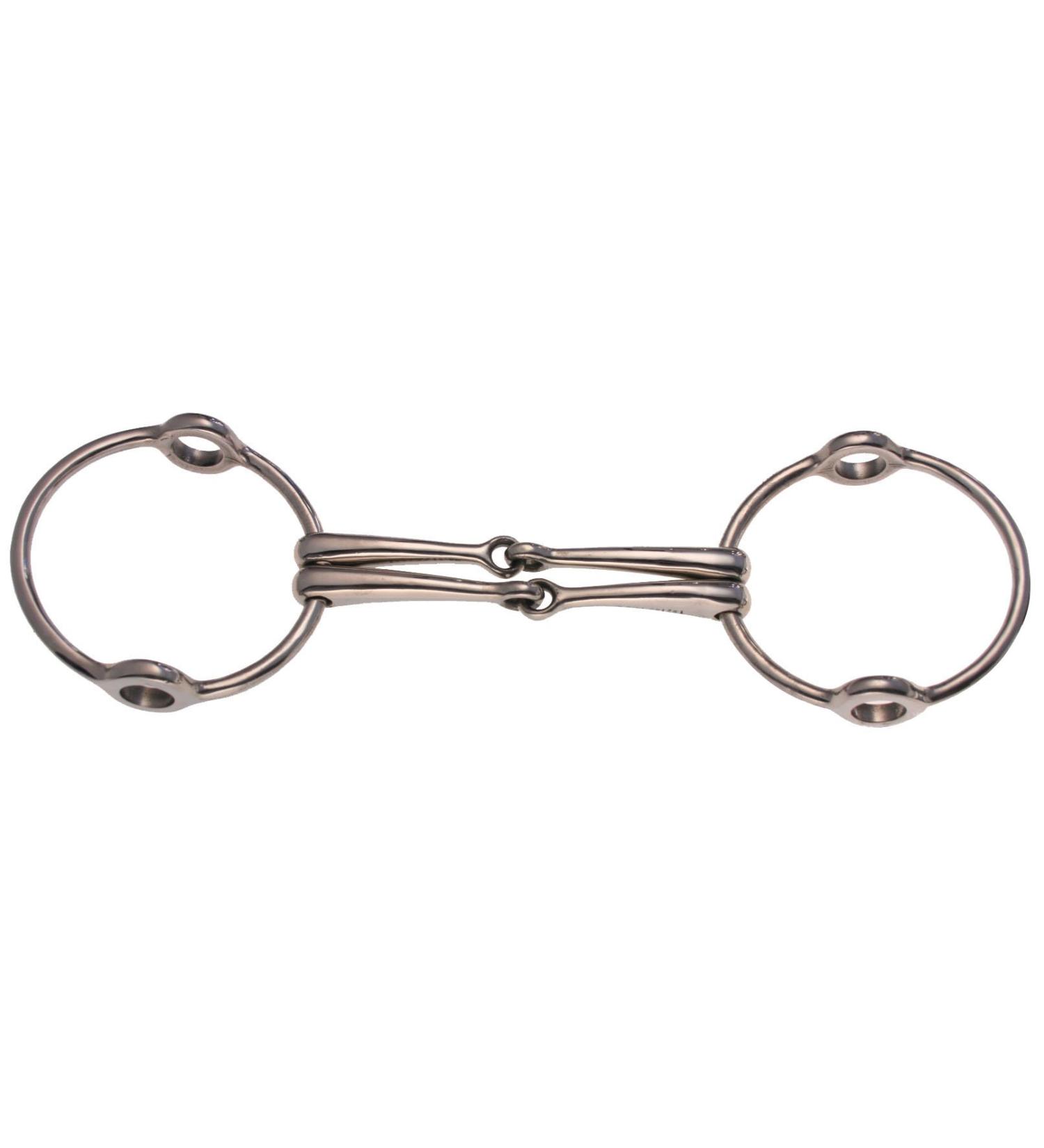 ARBO-INOX Polo bit pull-on double bridle 13 5cm
