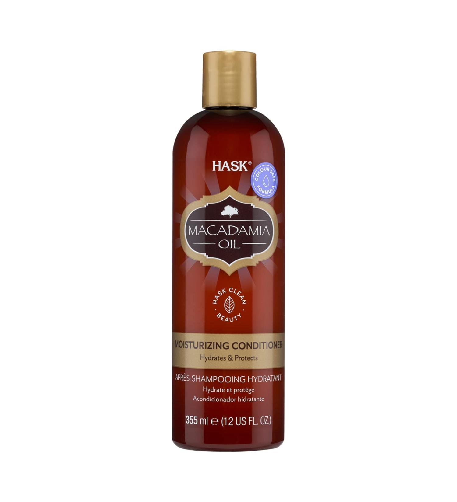 HASK Moisturizing Conditioner with Macadamia Oil - 355ml | Color-Safe Animal Test-Free Ideal for All Hair Types - Shop Now! - Buy Online on GoSupps.com