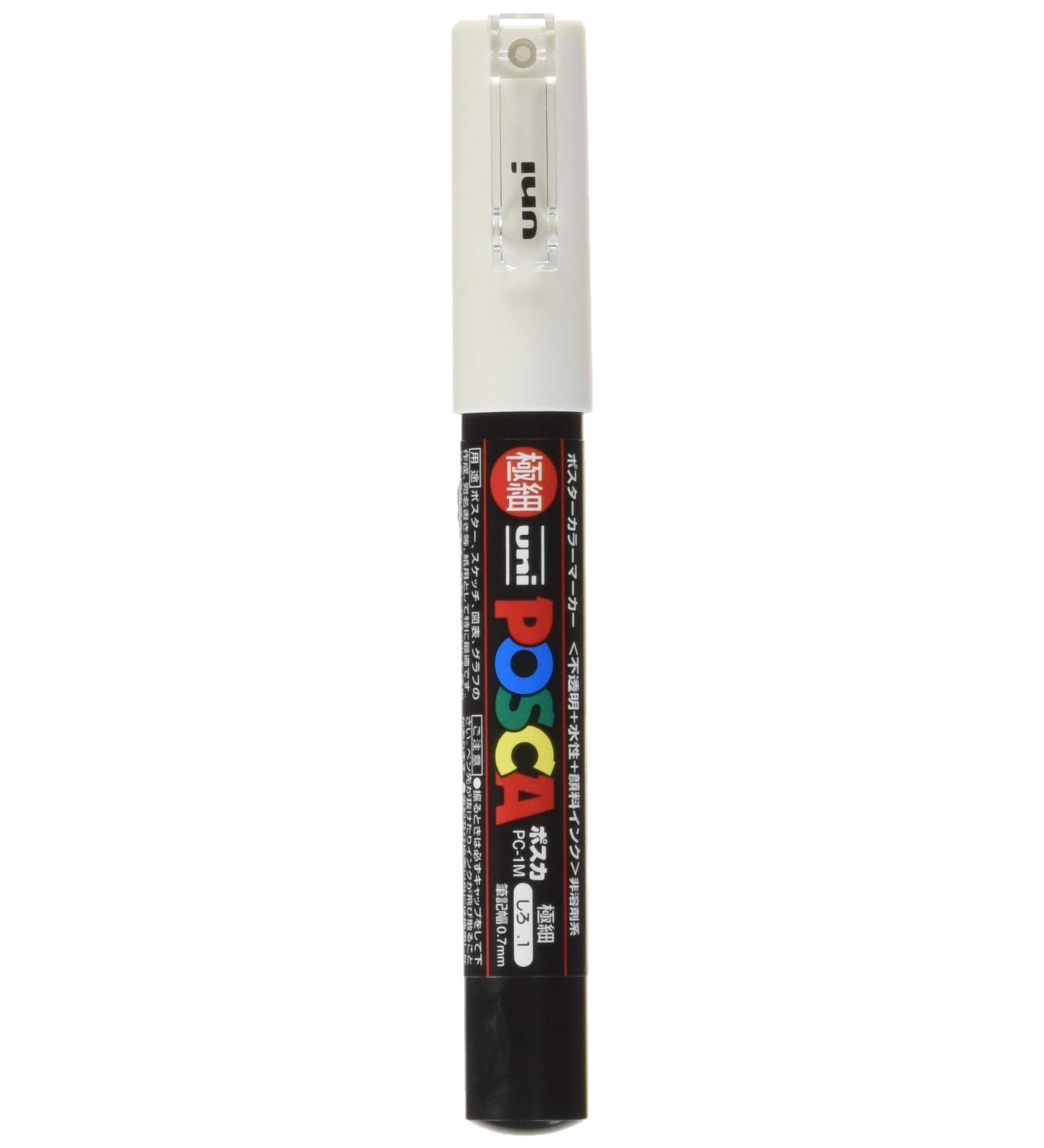 Posca Extra Fine White Acrylic Paint Marker - High-Quality Paint Pen - Buy Online on GoSupps.com