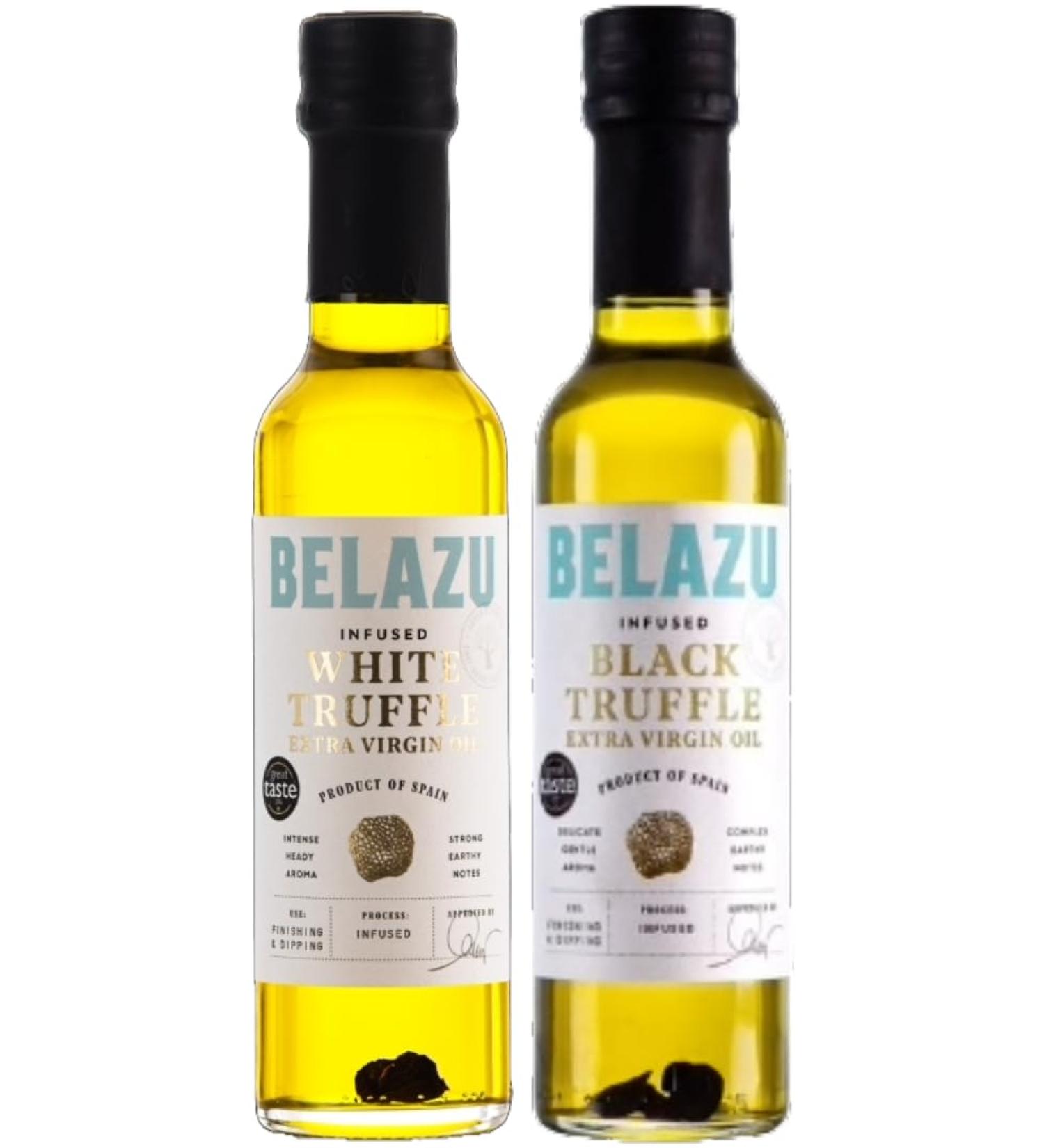 Belazu Bundle WHITE and BLACK Truffle Extra Virgin Olive Oil (2 x 250ml)