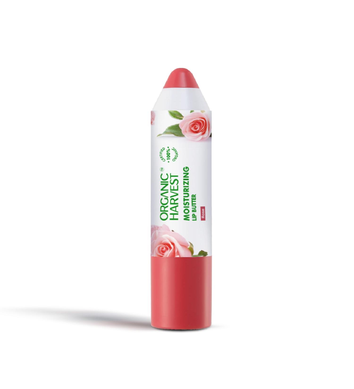 Moisturizing Lip Butter - Rose | Tinted Organic Lip Balm for Women Men & Kids | 100% American Certified Organic | 4g - Buy Online on GoSupps.com