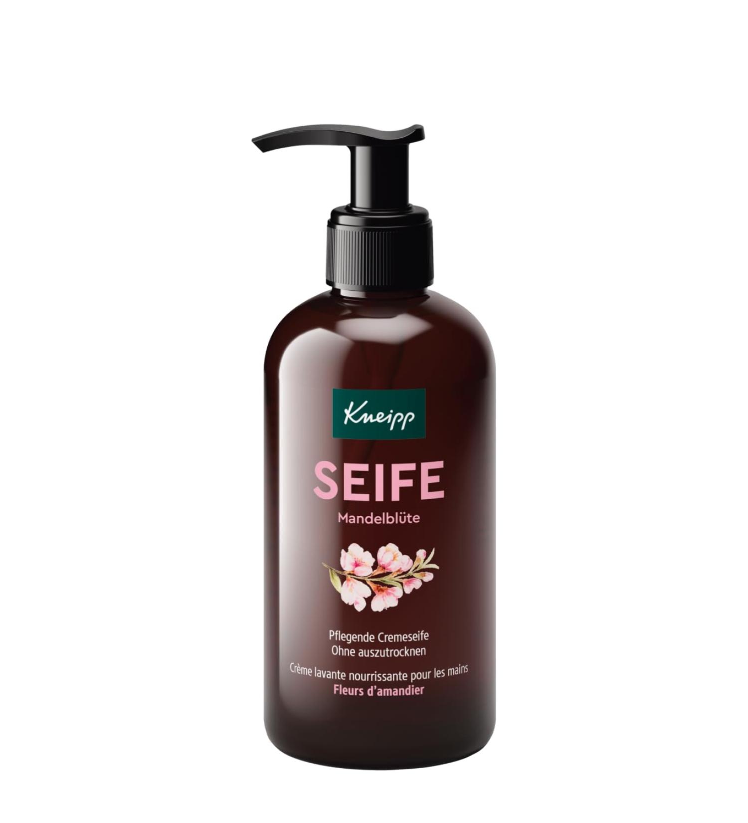 Kneipp Nourishing Cream Soap Almond Flowers - Antibacterial Hand Cleaning with Natural Essential Oils - 250ml - Buy Online on GoSupps.com