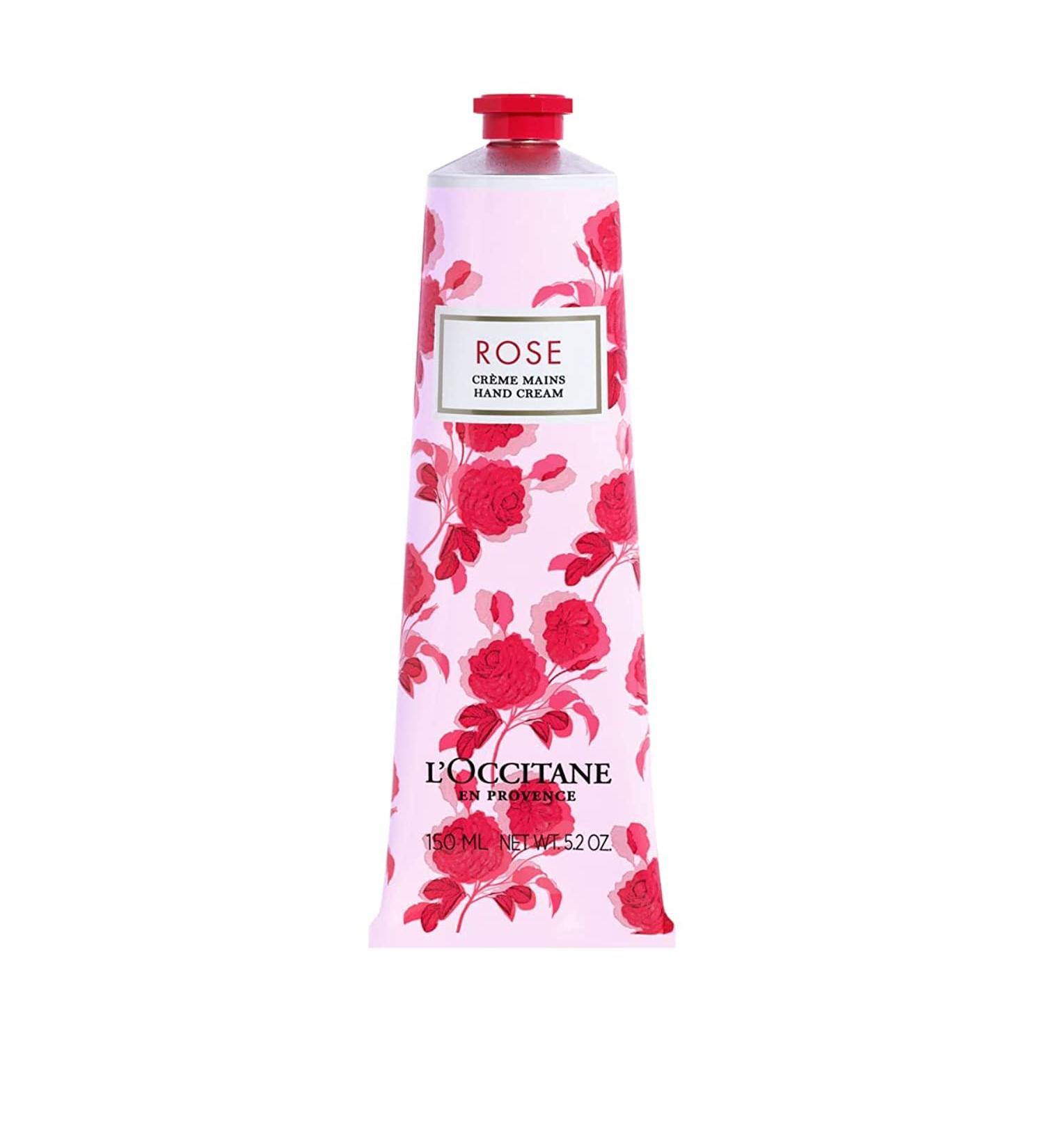L'Occitane Shea Butter Rose Hand Cream 5.2 oz - Nourishing and Smoothing Formula - Buy Online on GoSupps.com