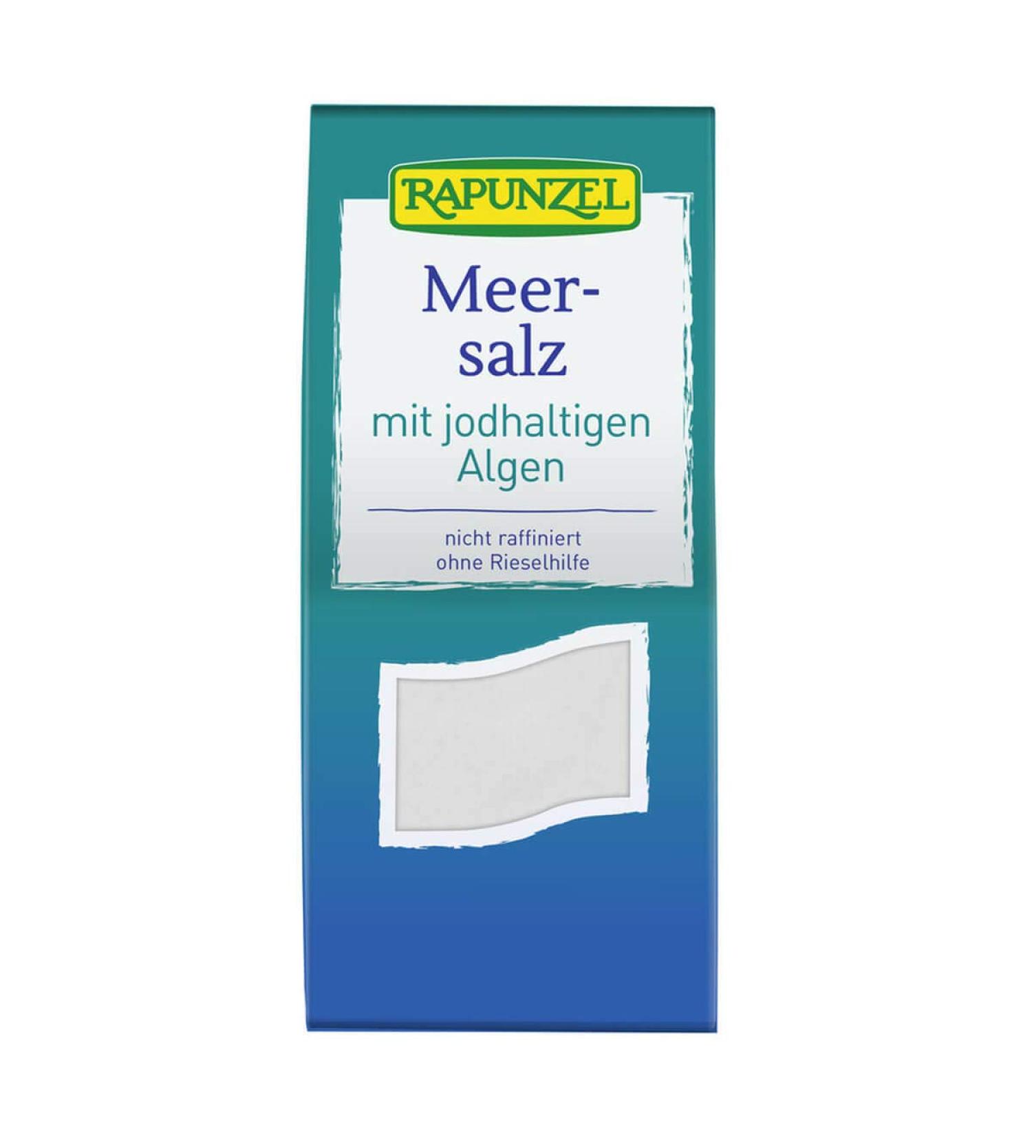 Rapunzel Naturkost Rapunzel iodized sea salt 0.5 kg Pack of 8