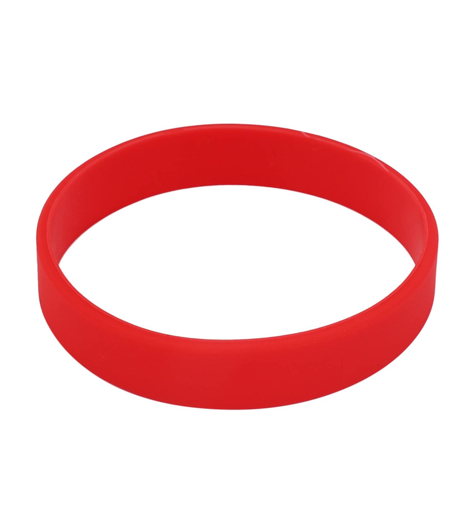 Buy Carrub Fashion Silicone Rubber Band Elastic Bracelet - Red Bangle for Stylish Accessories | International Shipping Available - Buy Online on GoSupps.com