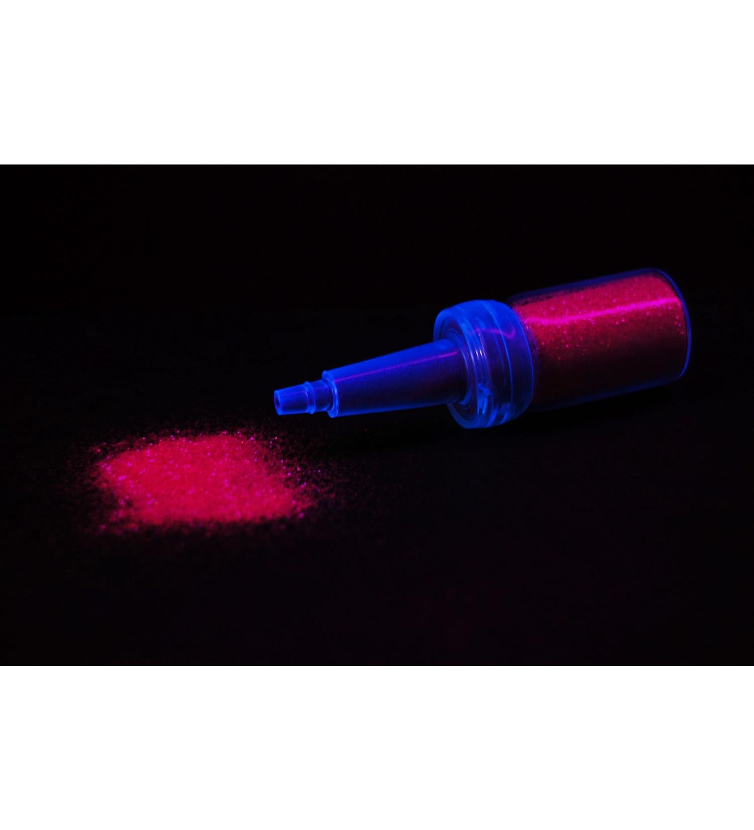 UV Blacklight Reactive Rose Pink Glitter Powder | 10g Face & Body Cosmetic | International Shipping - Buy Online on GoSupps.com