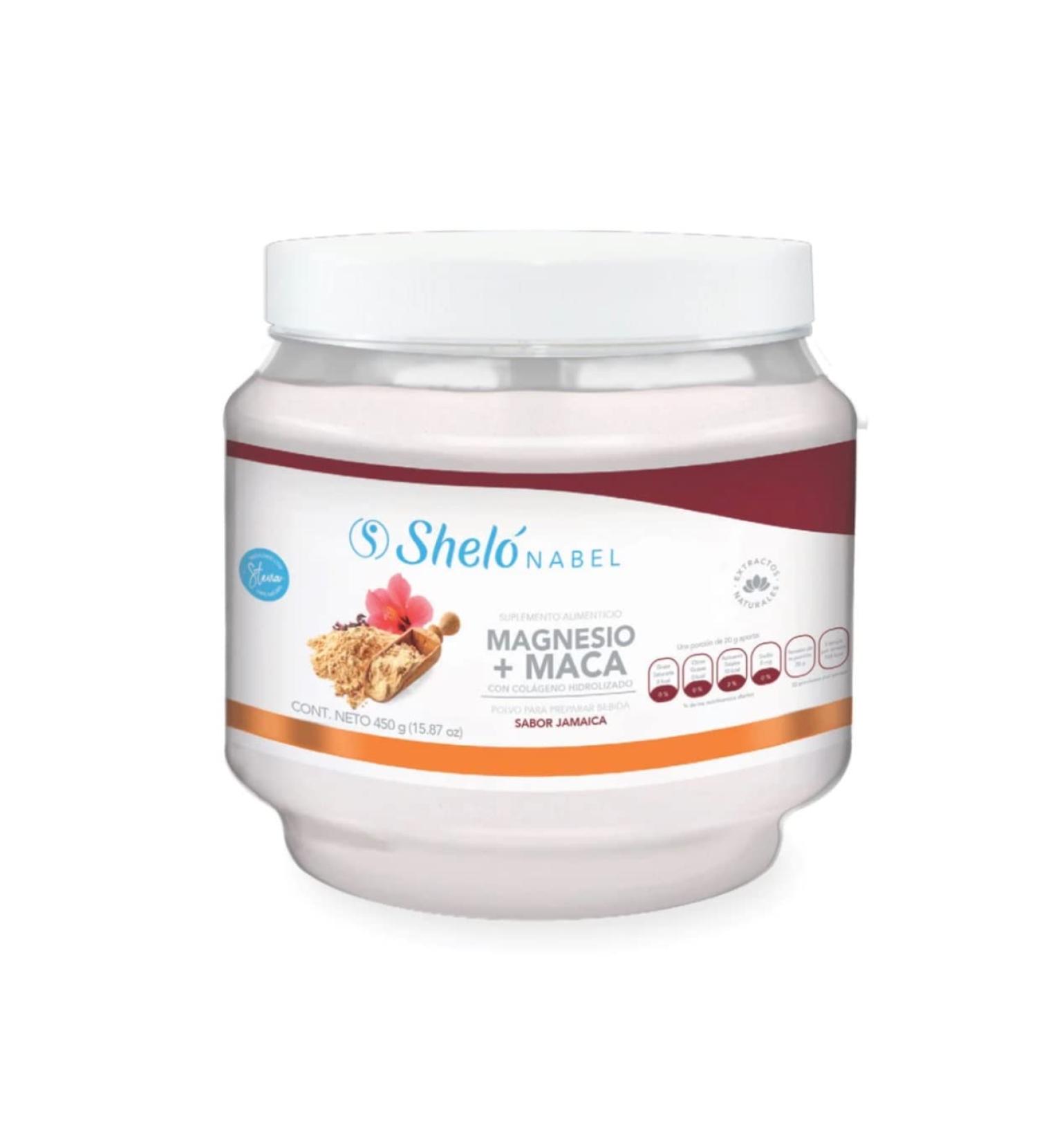 Shel NABEL Magnesium + MACA Collagen Jamaica Flavor - Hydrolyzed Supplement - Buy Online on GoSupps.com