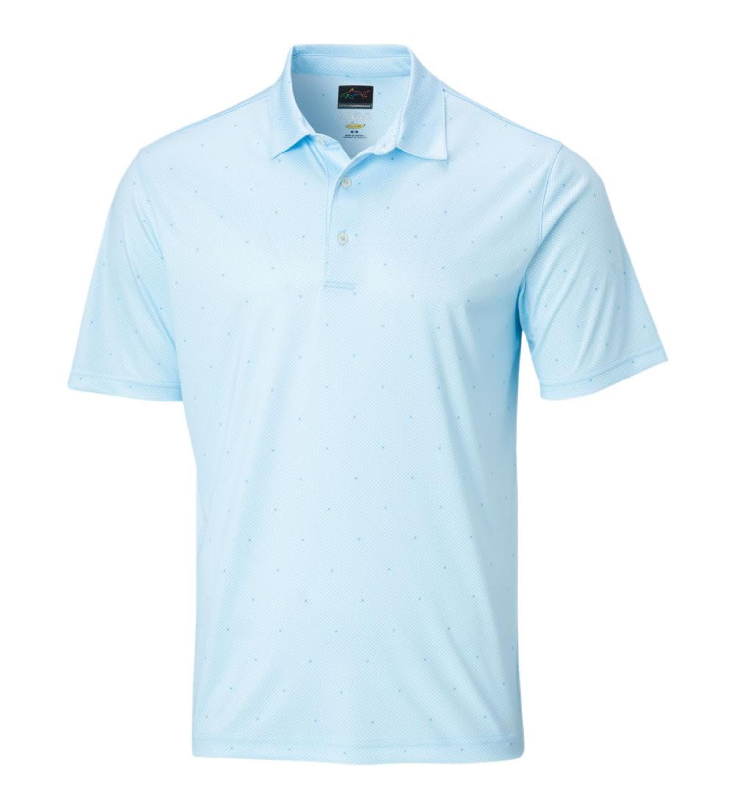 Greg Norman ML75 Microlux Jacks Print Polo - G7S23K466-441 - Misty Blue - L - Buy Online on GoSupps.com