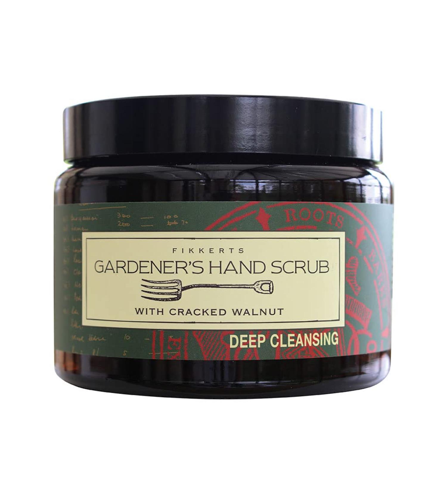 Fikkerts Kitchen Garden Long-Lasting Hand Scrub (500g) with Exfoliating Oat Flakes and Cracked Walnut Vegan