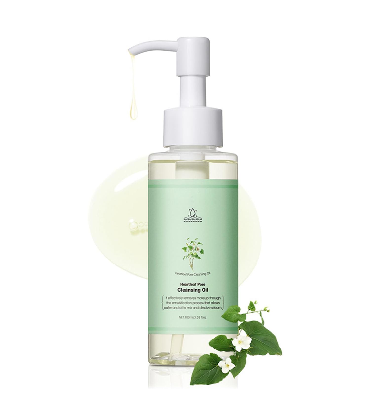 Makeup Remover - Cleansing Oil - Heartleaf Pore Control Cleansing Oil - Cleanser Daily Makeup Blackheads Removal - Oil Based Cleanser for acne treatment - Effective Cleansing & Oil-Water Balance - Buy Online on GoSupps.com