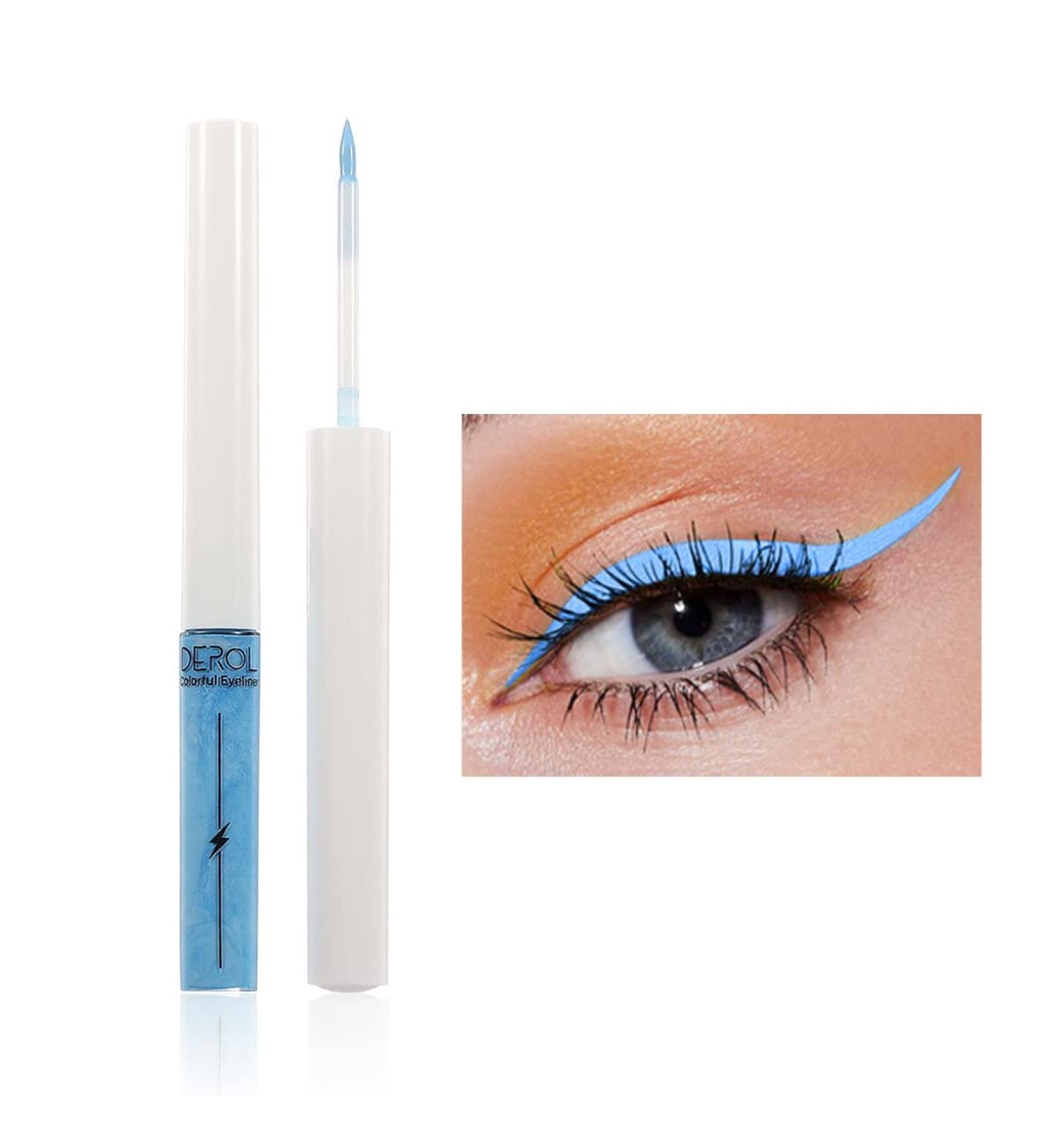 Eyret Blue Liquid Eyeliner - Waterproof Neon Makeup for Women and Girls - Buy Online on GoSupps.com