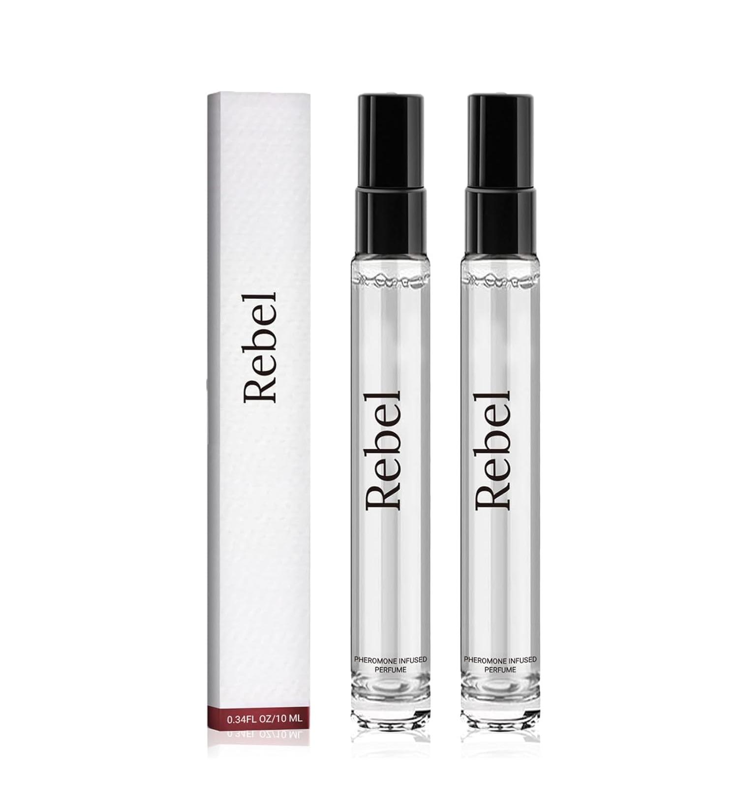 Rebel Pheromone Cologne for Men 2024 New Rebel by Alloura for Men Alloura Pheromone Perfume for Men Long Lasting Fragrance 0.34Fl.Oz (2 Pcs) - Buy Online on GoSupps.com
