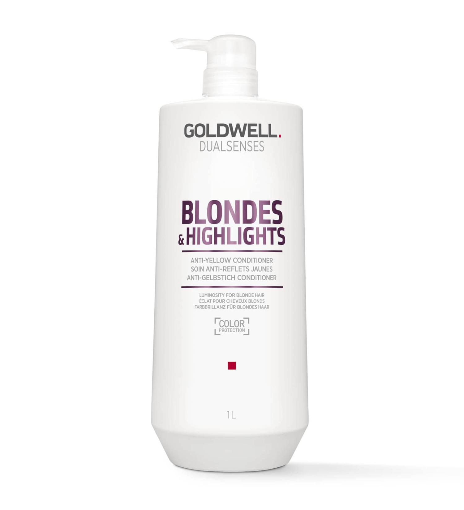 Goldwell Dualsenses Blondes & Highlights Anti-Yellow Conditioner - 1L | International Shipping Available - Buy Online on GoSupps.com