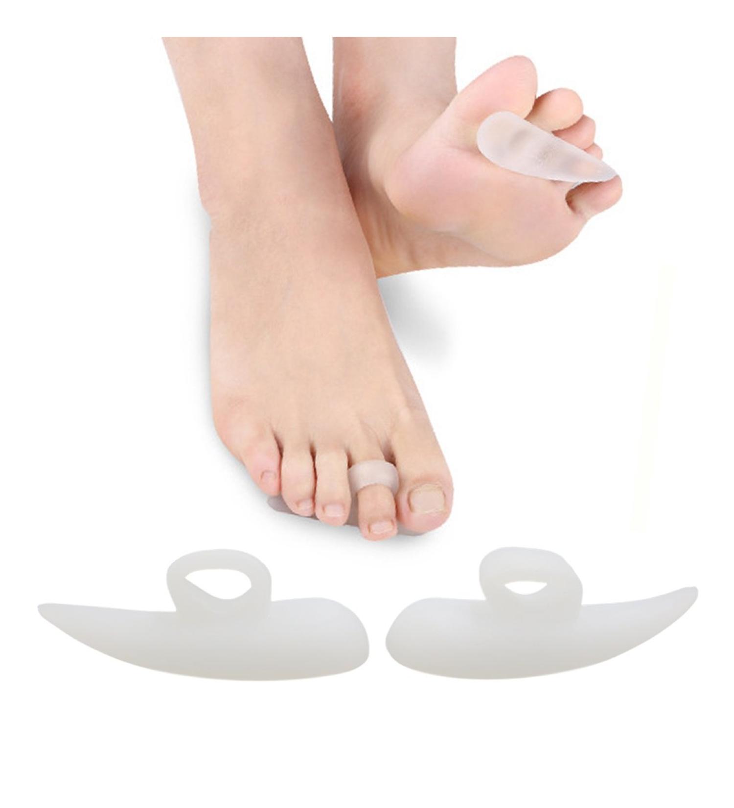 Ruilogod 1 Pair Silicone Toe Valgus Bunion Corrector Separator Relax Stretcher