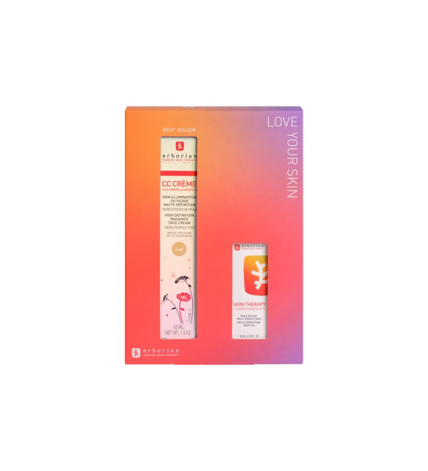 Erborian CC Cream with Centella Asiatica | Lightweight Skin Perfector | Tinted Moisturizer | Brightening Face Cream | Korean Skincare | Fair Shade SPF 25 | 15 ml, 45 ml, 10 ml - Buy Online on GoSupps.com