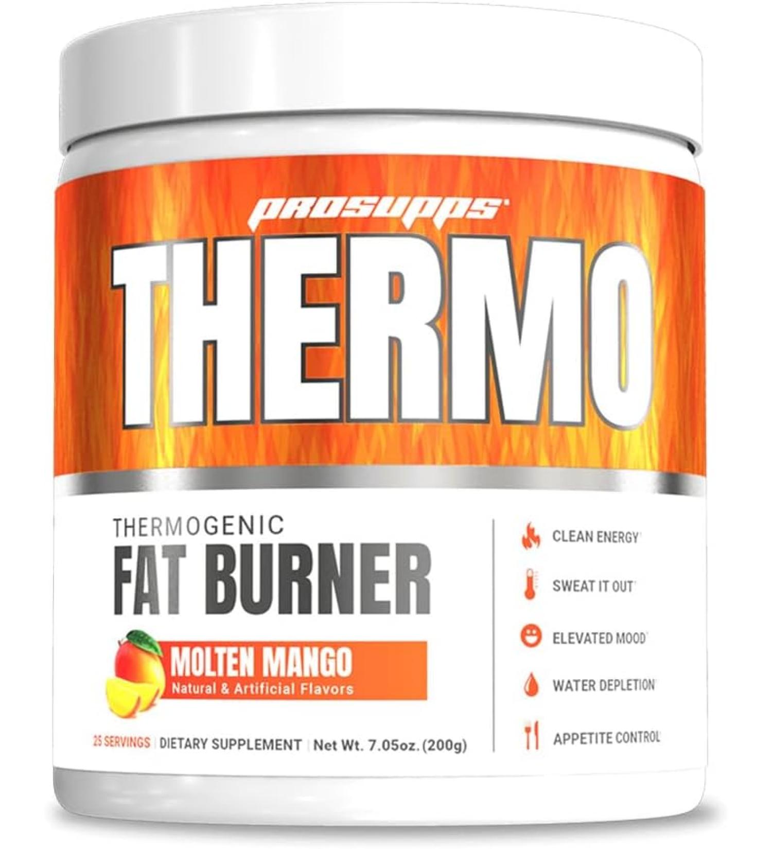 PROSUPPS Thermo Fat Burning Thermogenic Powder Weight Management and Pre Workout - Molten Mango - 7.05 Oz - Buy Online on GoSupps.com