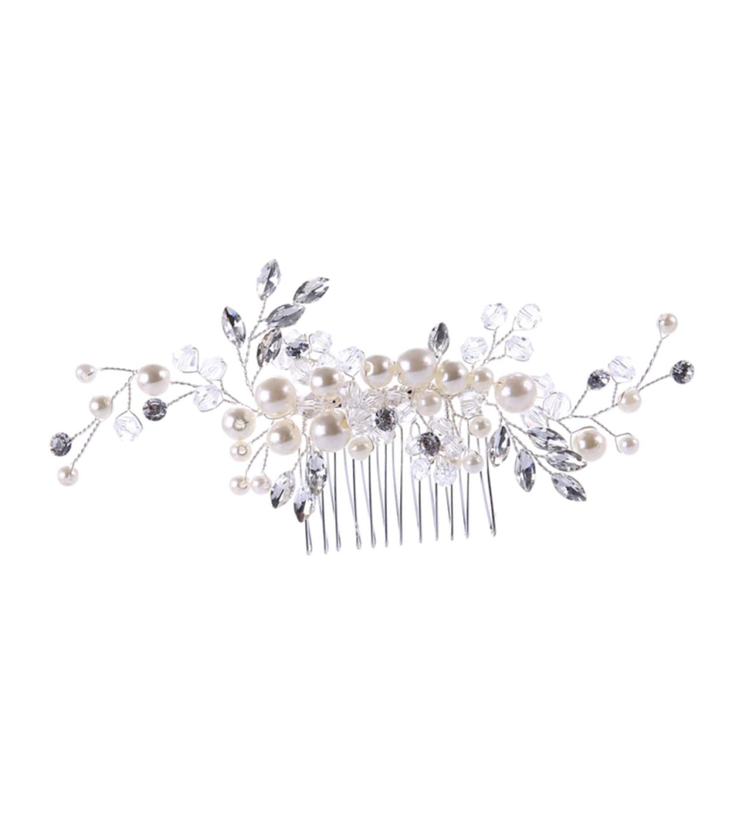HAPINARY Wedding Hair Comb Tiara Comb for Bridal Crystal Hair Comb Bridal Hair Comb Hair up Wedding Bride Bride Comb - Buy Online on GoSupps.com