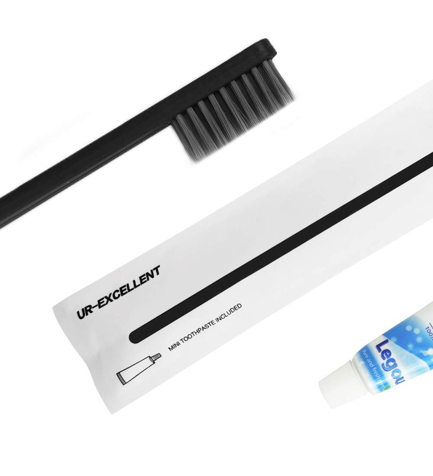 Ur-Excellent Individually Wrapped Disposable Toothbrush with Toothpaste Bulk 40 Count - Travel Size Hotel Toiletries Amenities (Gray, 40 Packs) - Buy Online on GoSupps.com