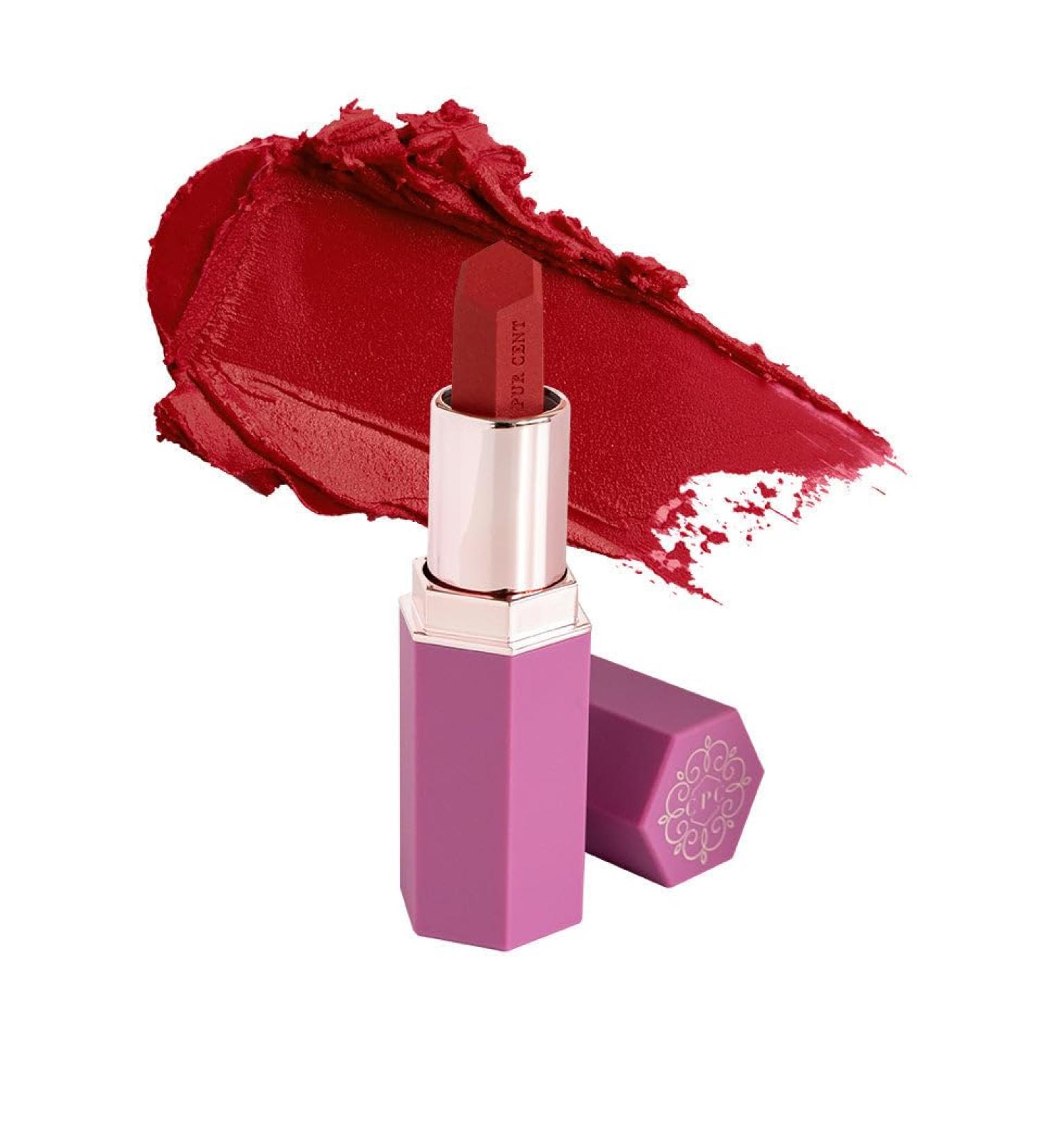  Cent Pur Cent Velvet Lipstick Red Rose - Matte color - Creamy texture - Velvety soft - Buy Online on GoSupps.com