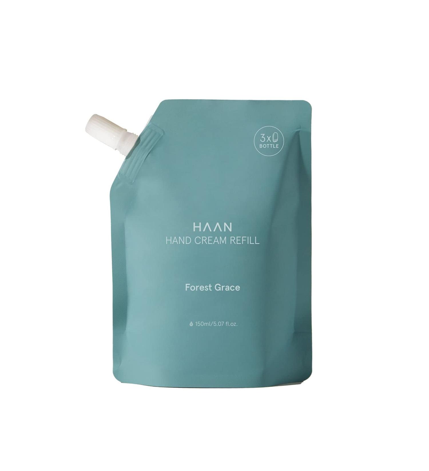 HAAN - refillable fast-absorbing moisturizer - 97% natural ingredients. Aroma Forest Grace - 150 ml