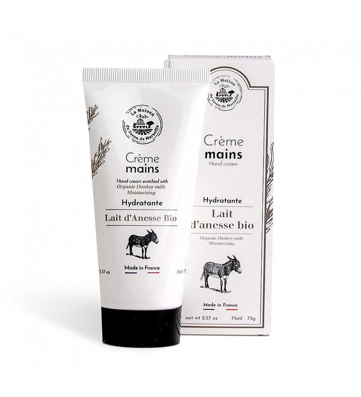 Hand cream with organic donkey milk (Lait d'Anesse) 75ml