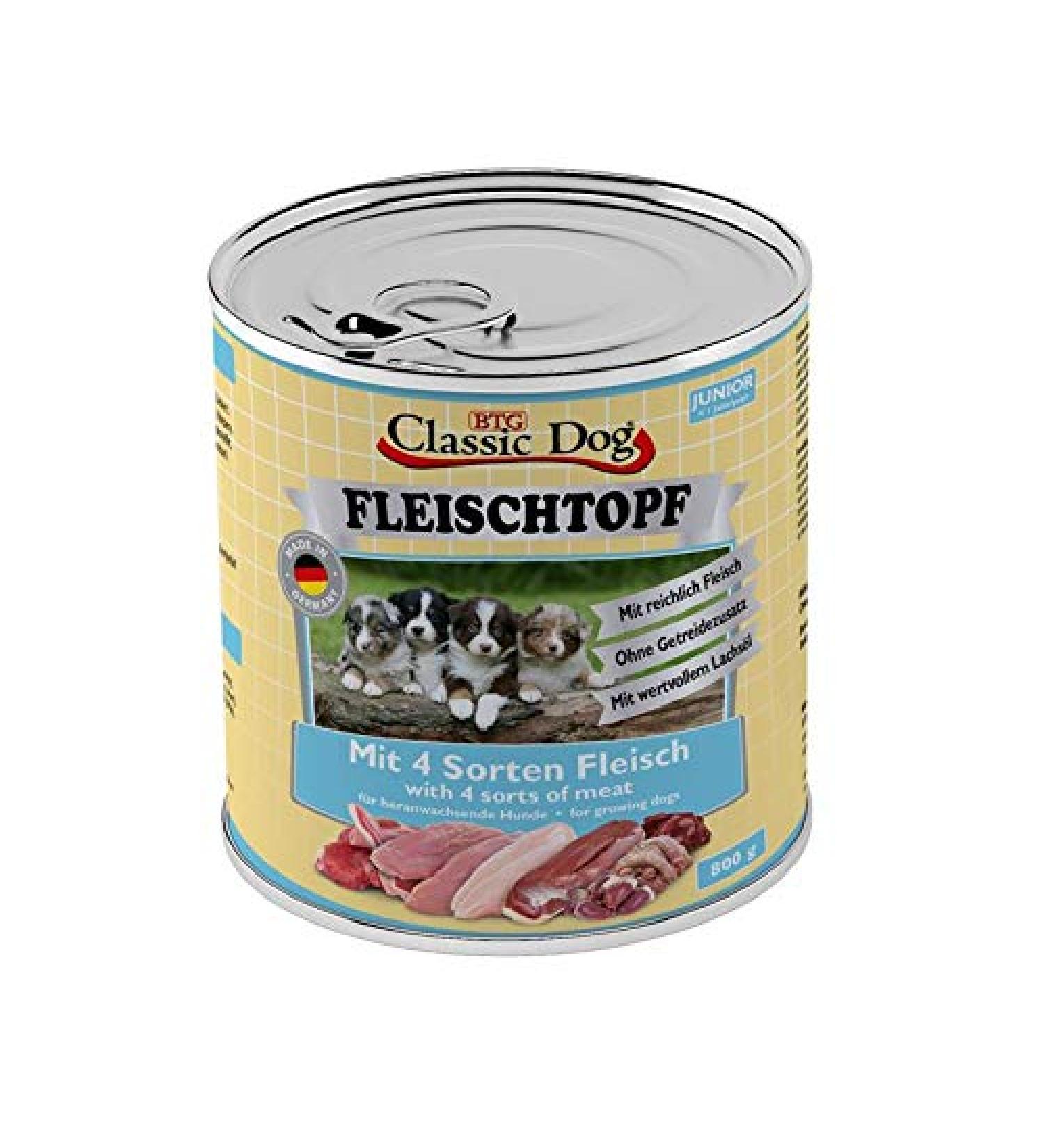 Classic Dog Marmite Junior 4 Meat Varieties | 6 x 800g Dog Food